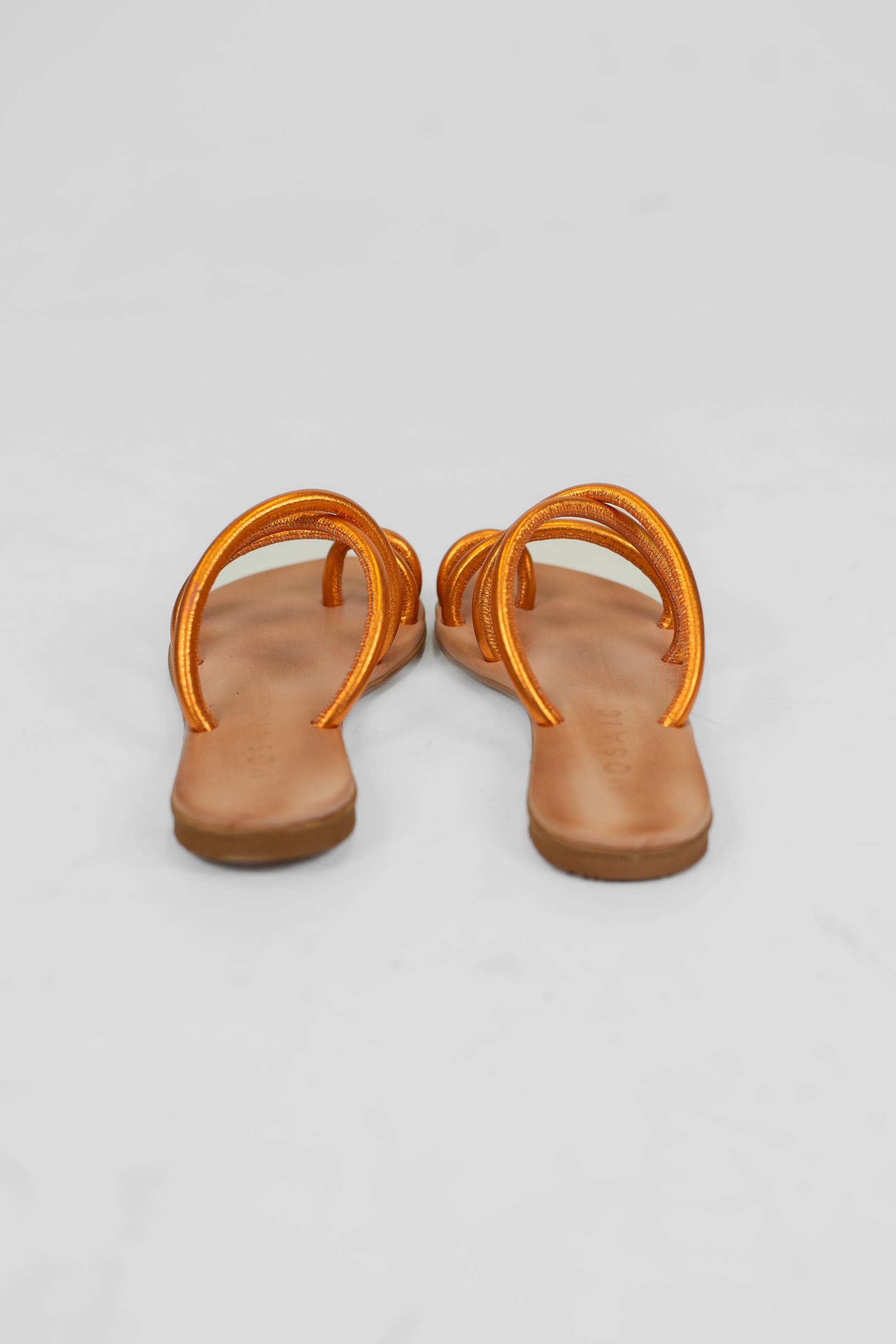 Mosaic - Sandalo infradito con fasce laminate