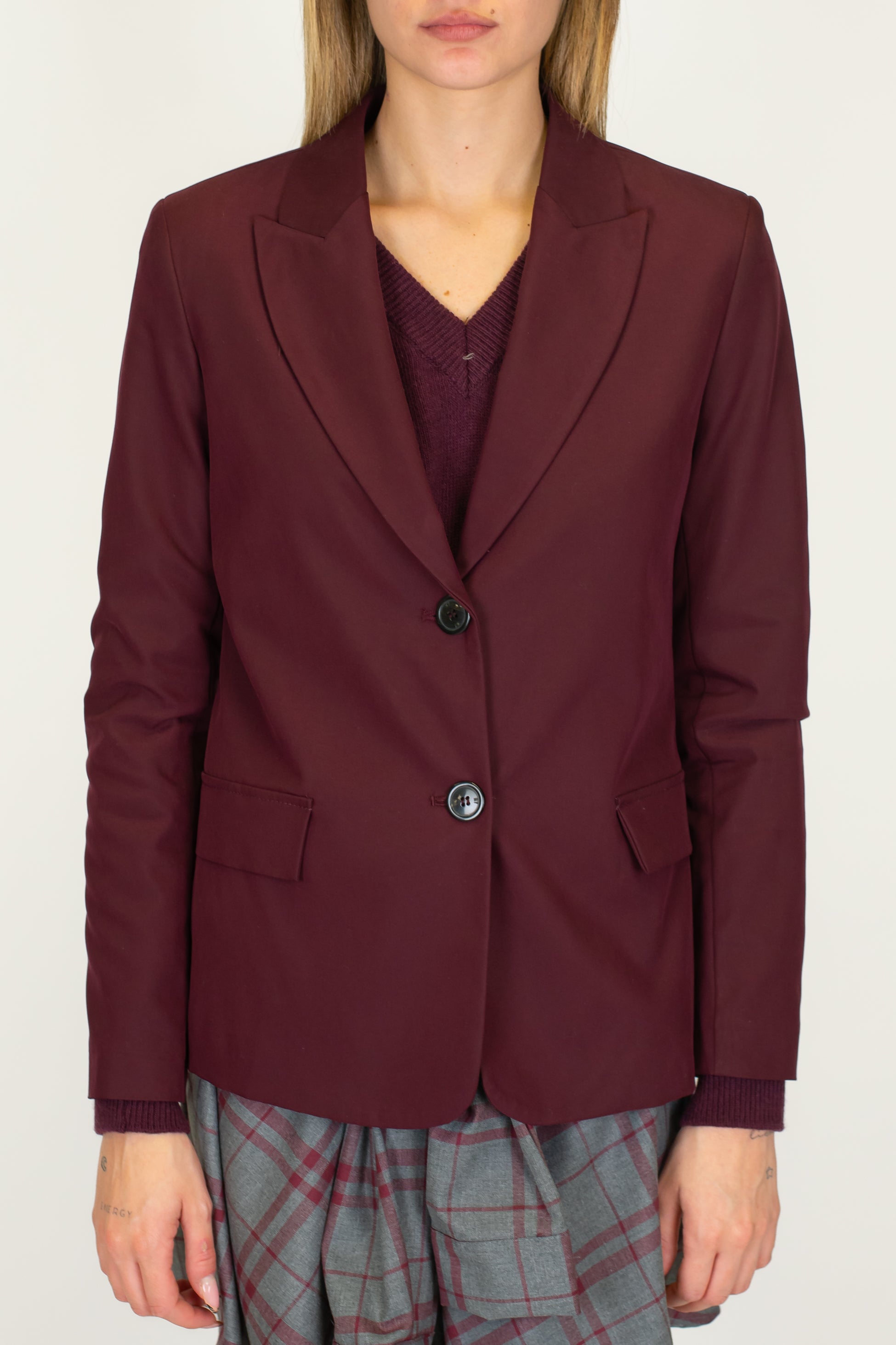 Maryley - Giacca monopetto in tencel