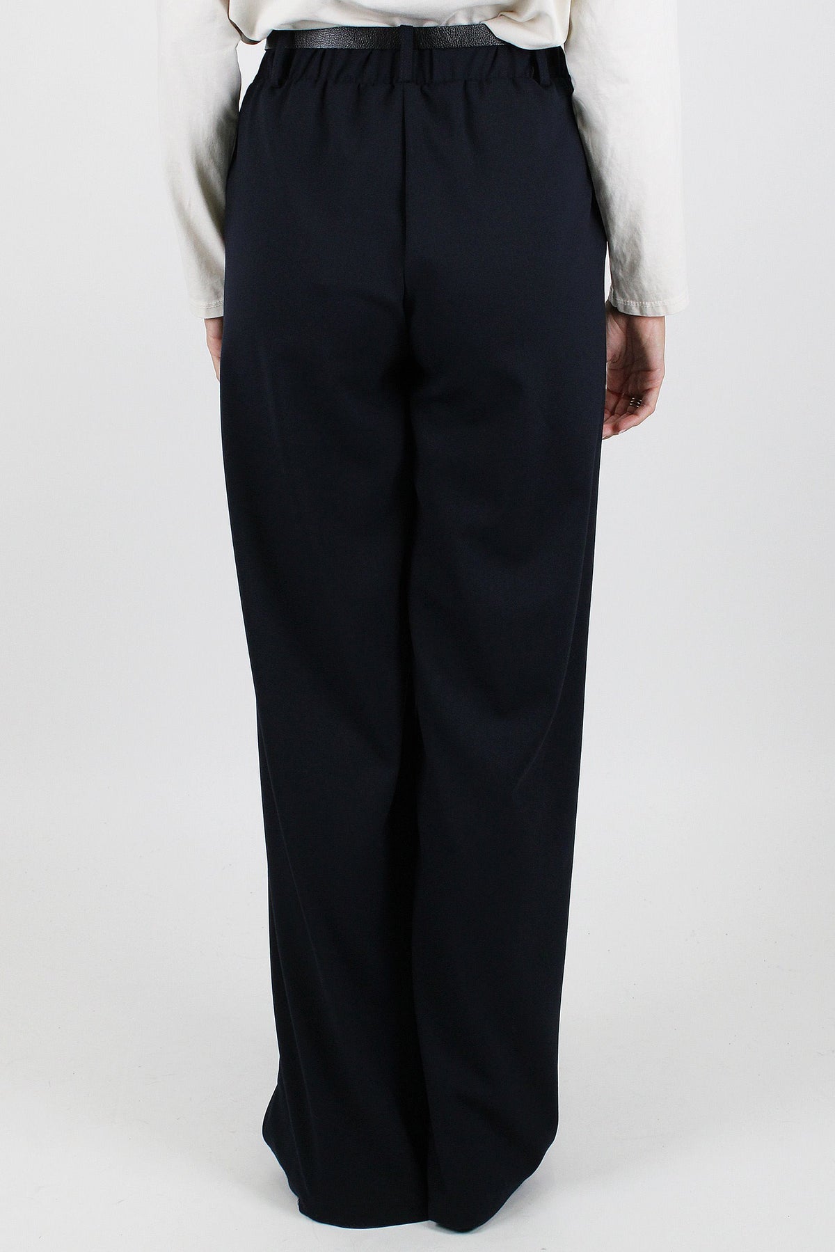 Haveone - Pantalone palazzo con elastico sul retro