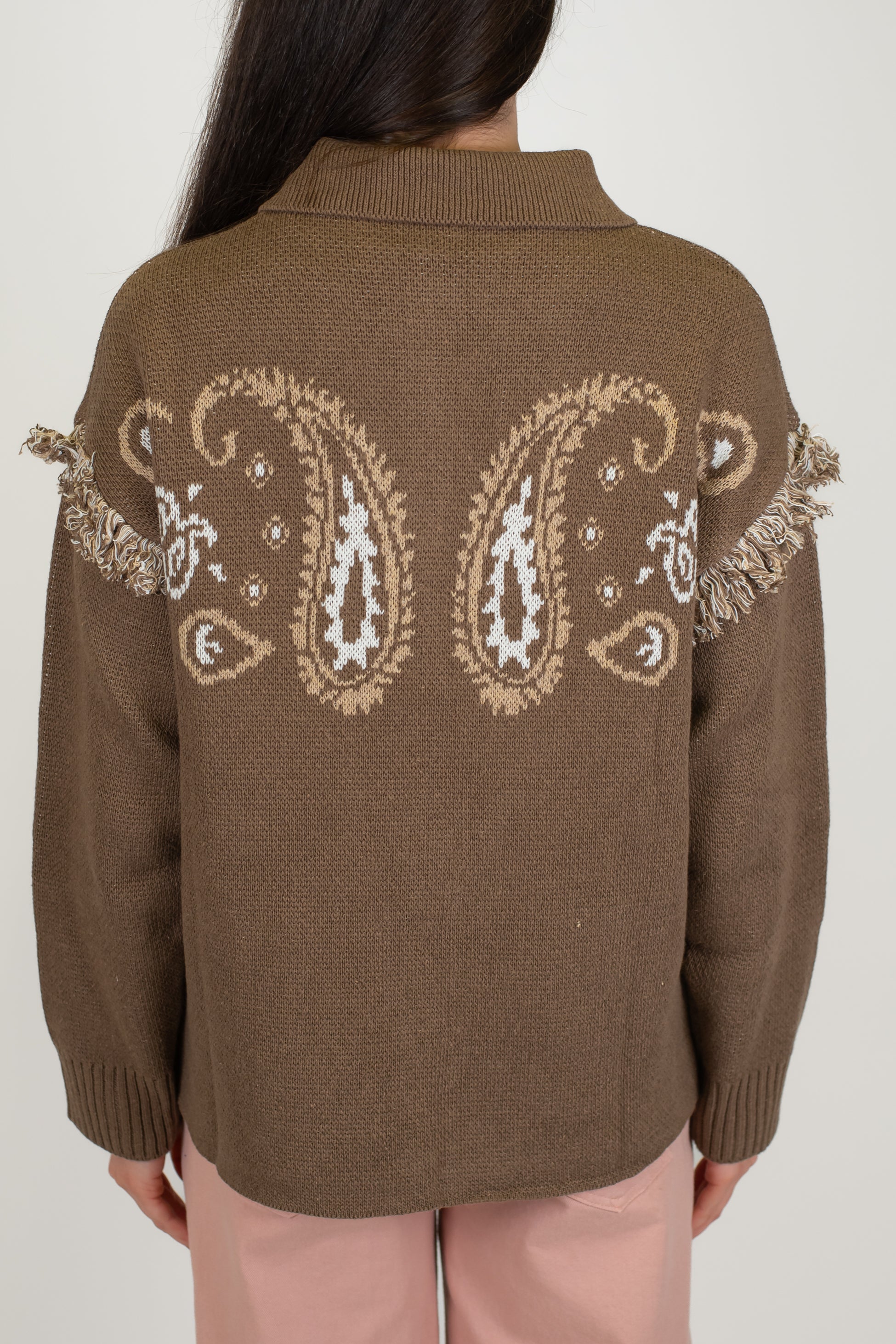 Motel - Cardigan fantasia con frange