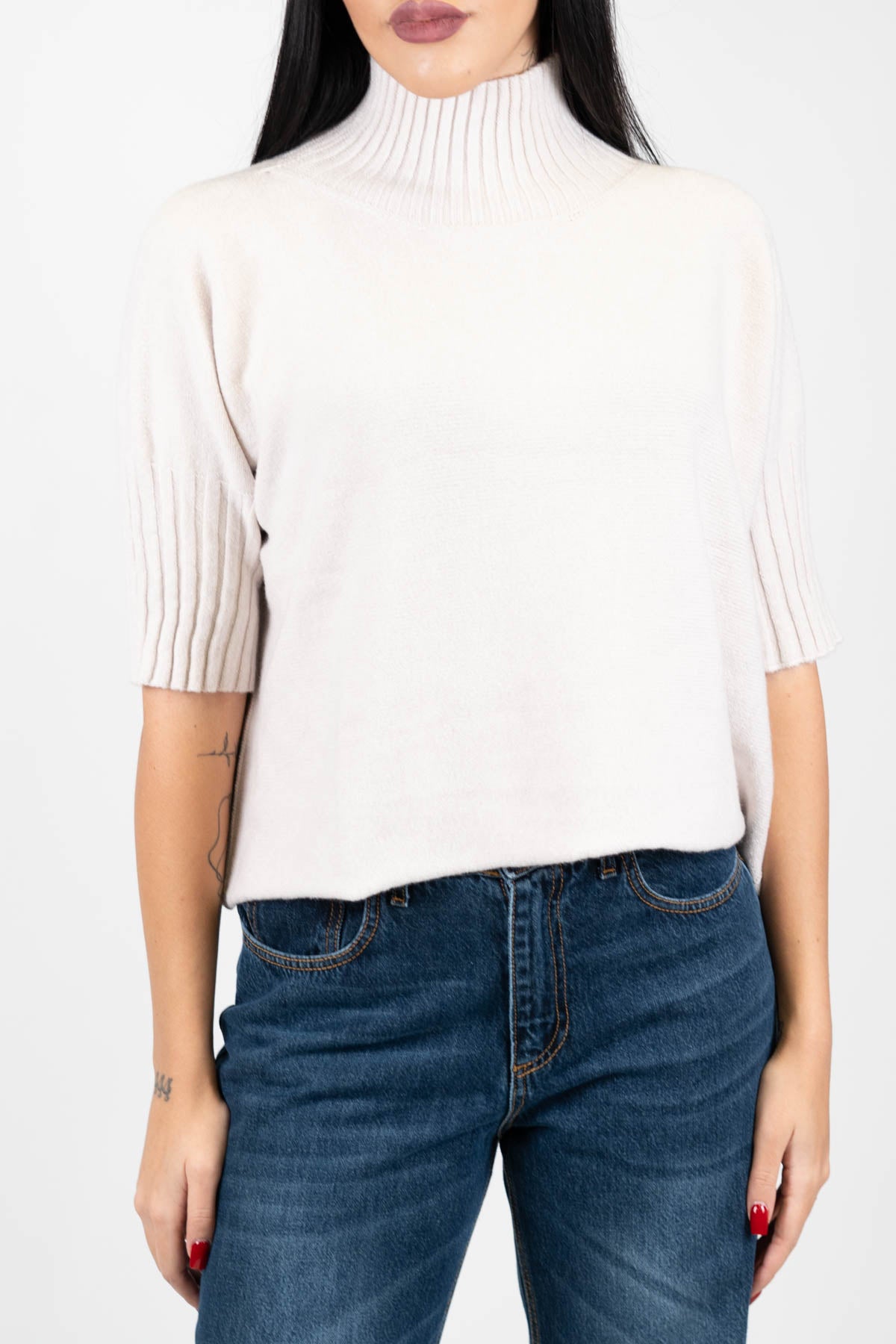 Kontatto - Lupetto con manica tre quarti