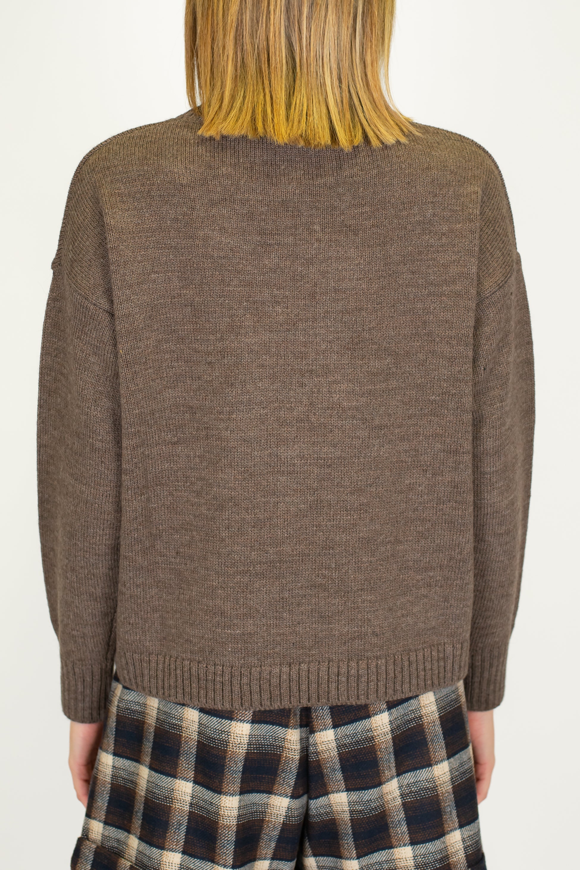 Tensione in - Maglia con orsetto in misto lana