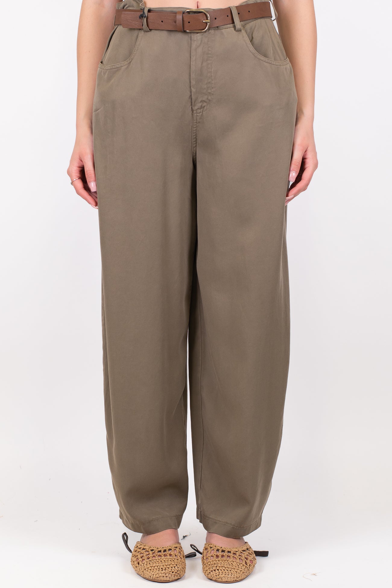 Tensione in - Pantalone barrell in lyocell