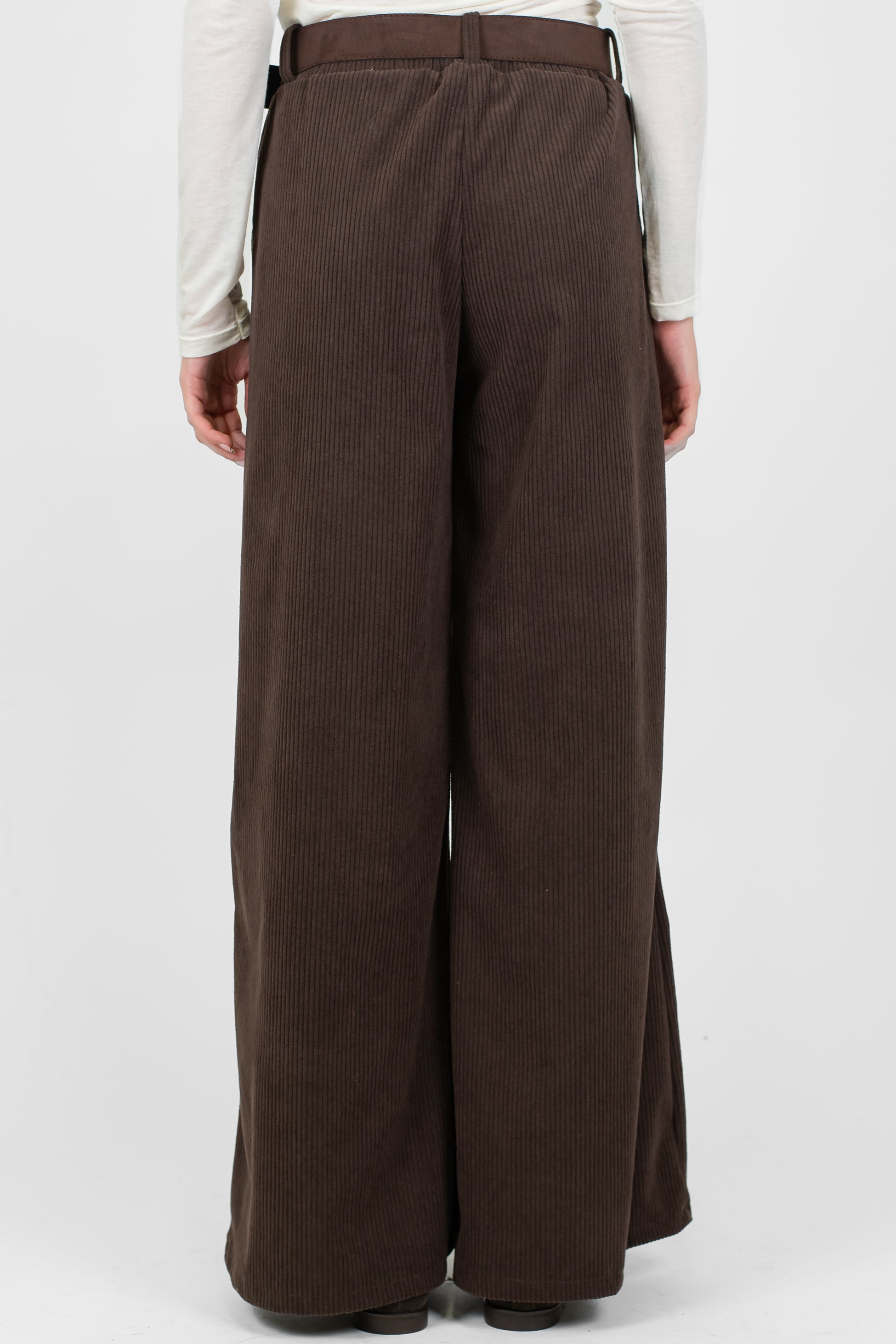 Haveone - Pantalone palazzo in velluto a coste