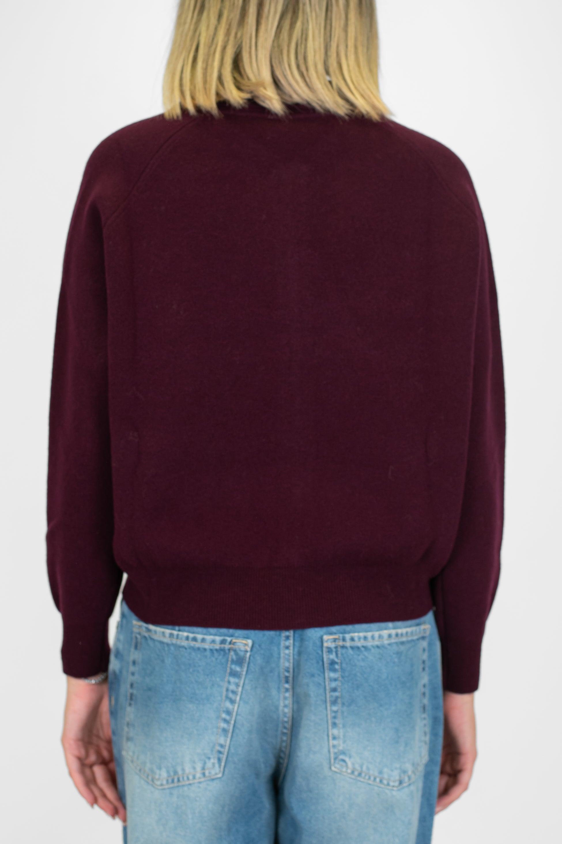 Tensione in - Cardigan in pura lana con chiusura zip