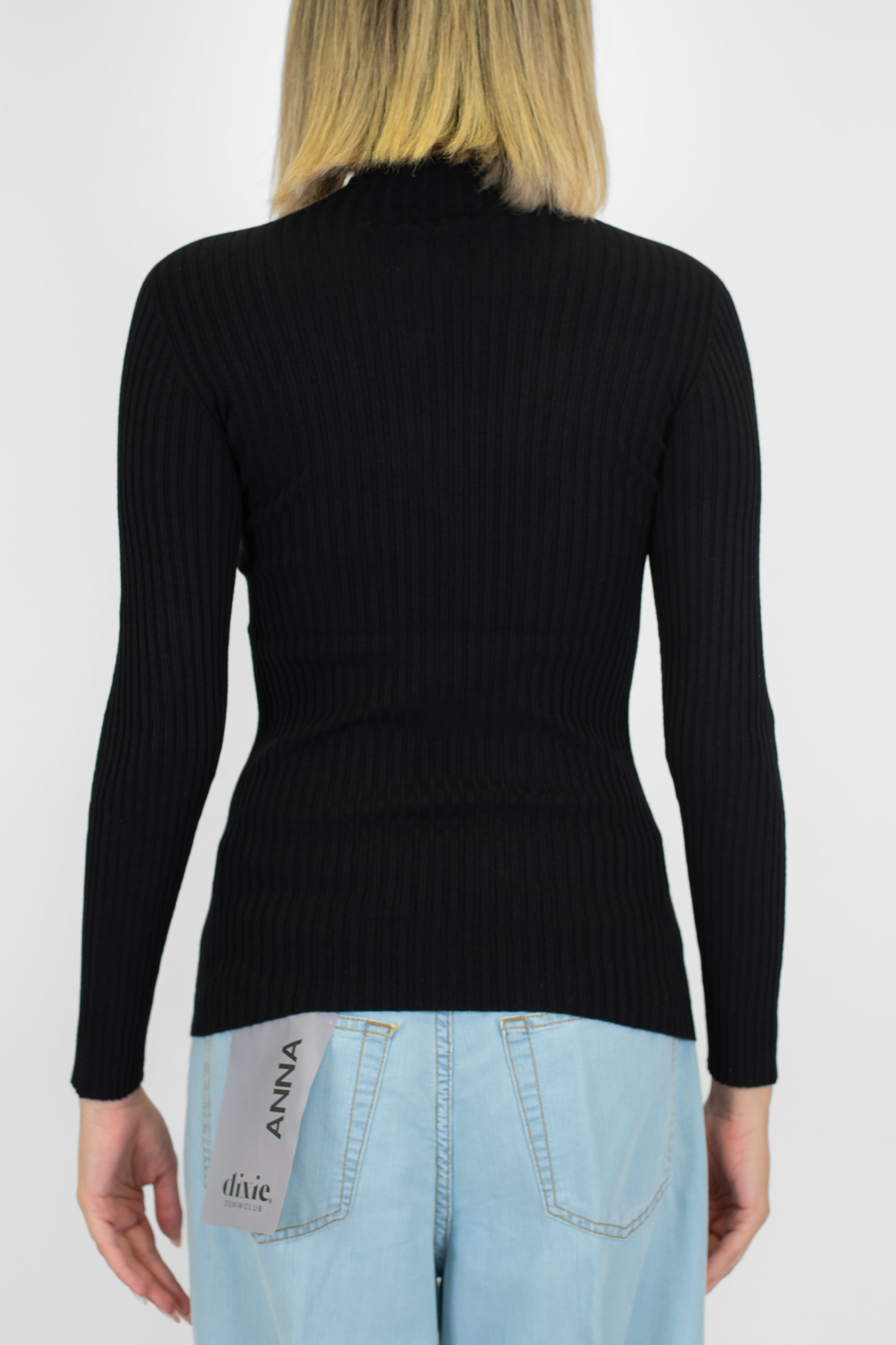 Kontatto - Lupetto a coste manica lunga