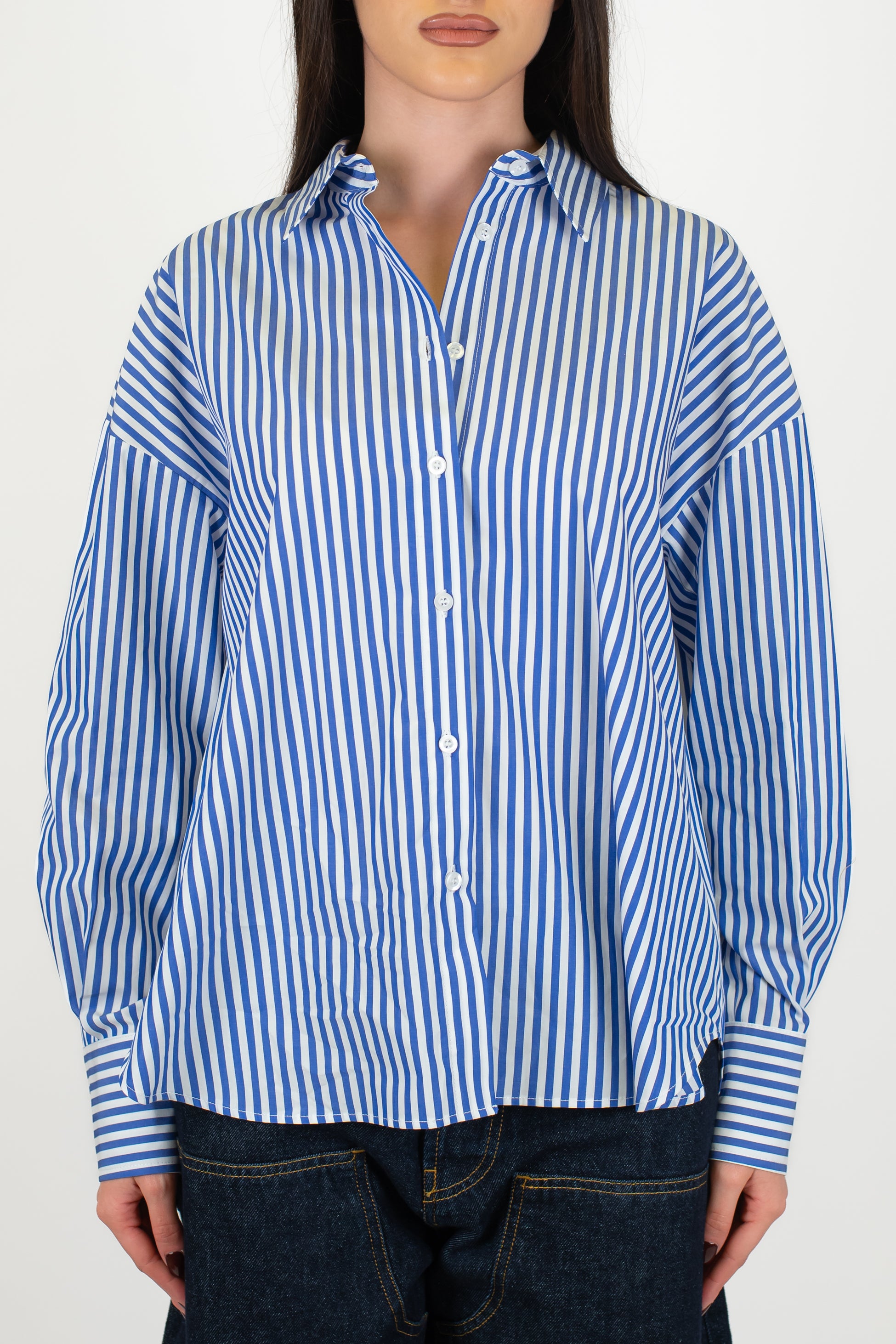 Tensione in - Camicia over a righe