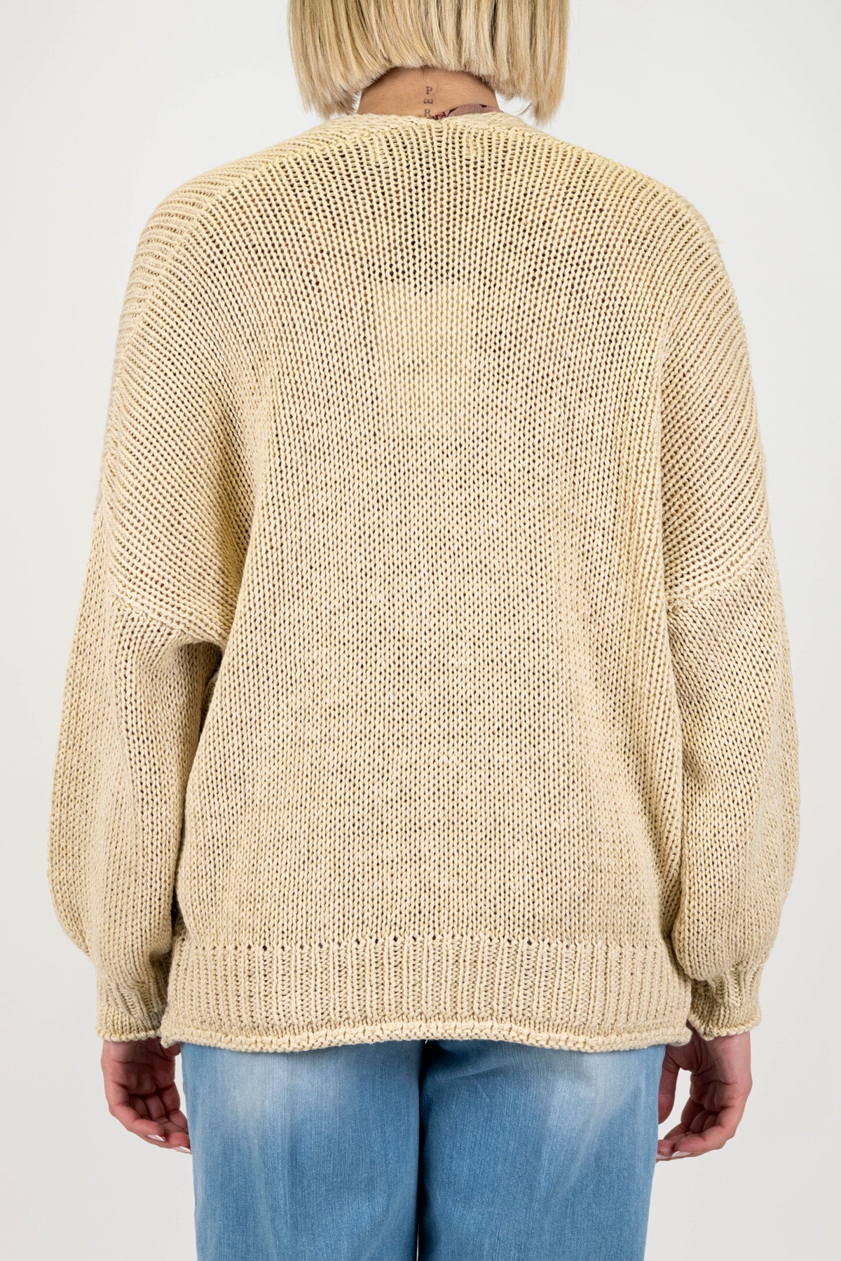 Haveone - Cardigan tre bottoni con taschini laterali