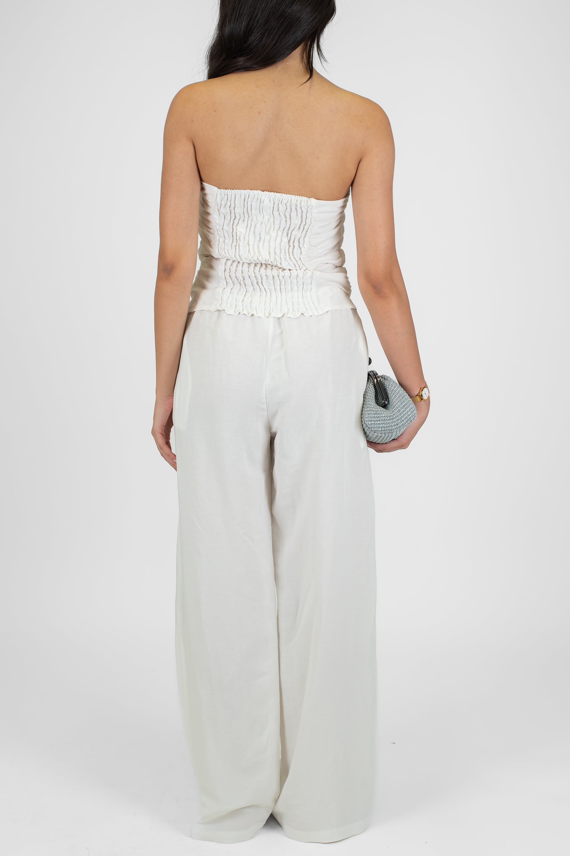 Tensione in - Coordinato pantalone e top a fascia