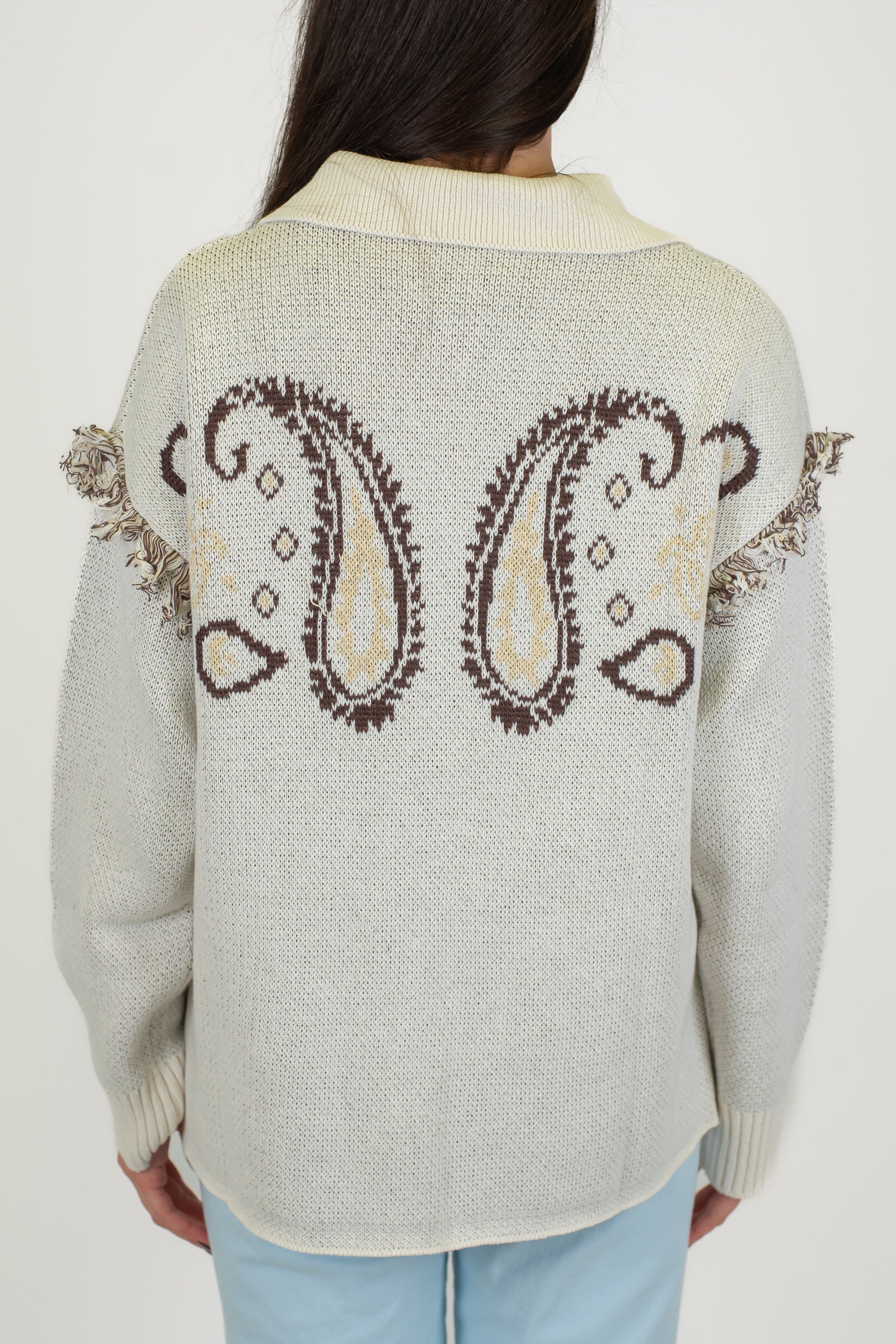 Motel - Cardigan fantasia con frange