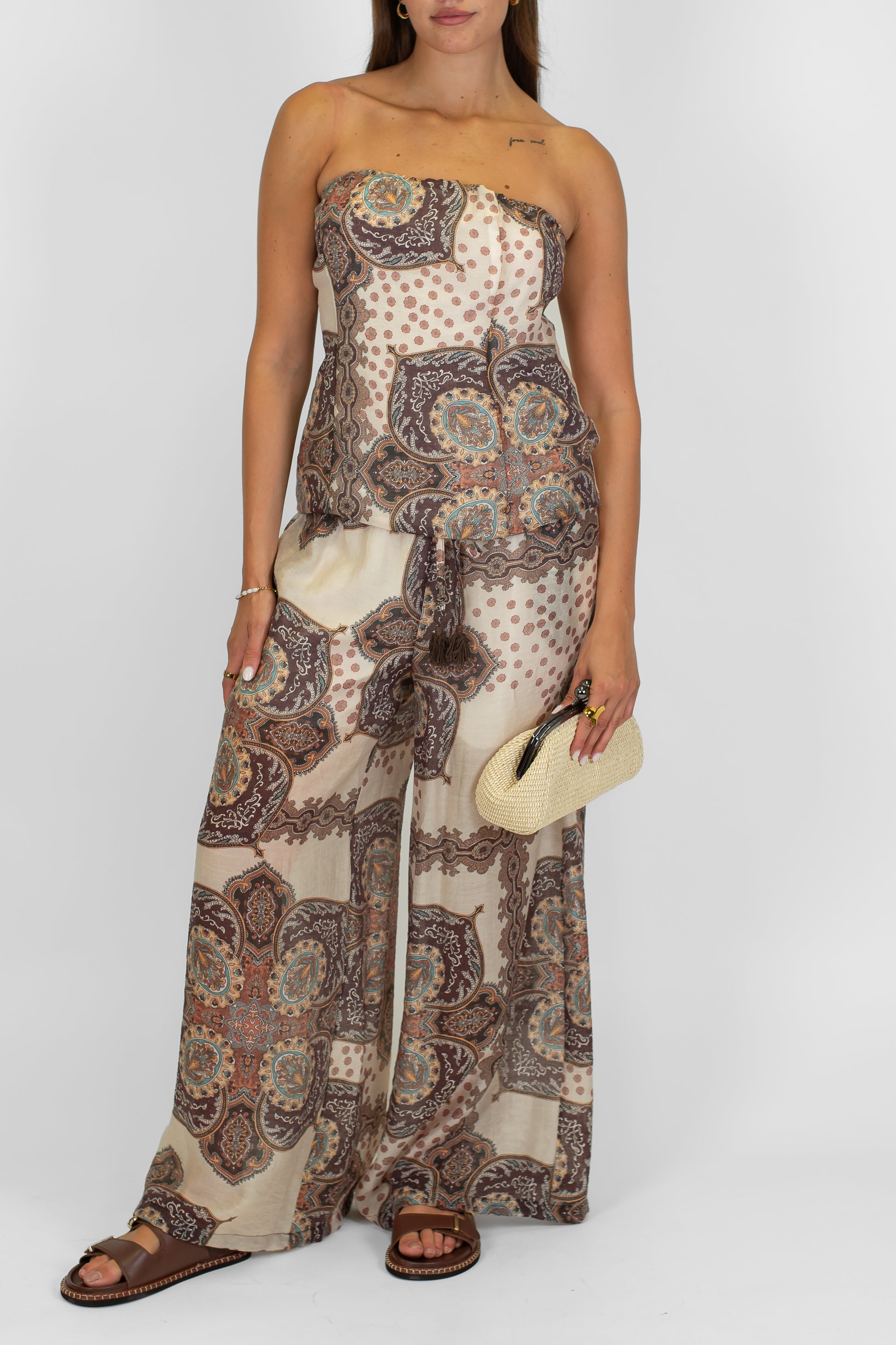 Motel - Pantalone palazzo fantasia