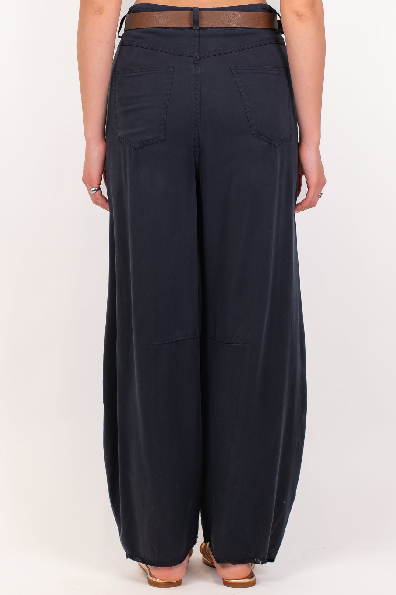 Tensione in - Pantalone balloon in cupro lyocell