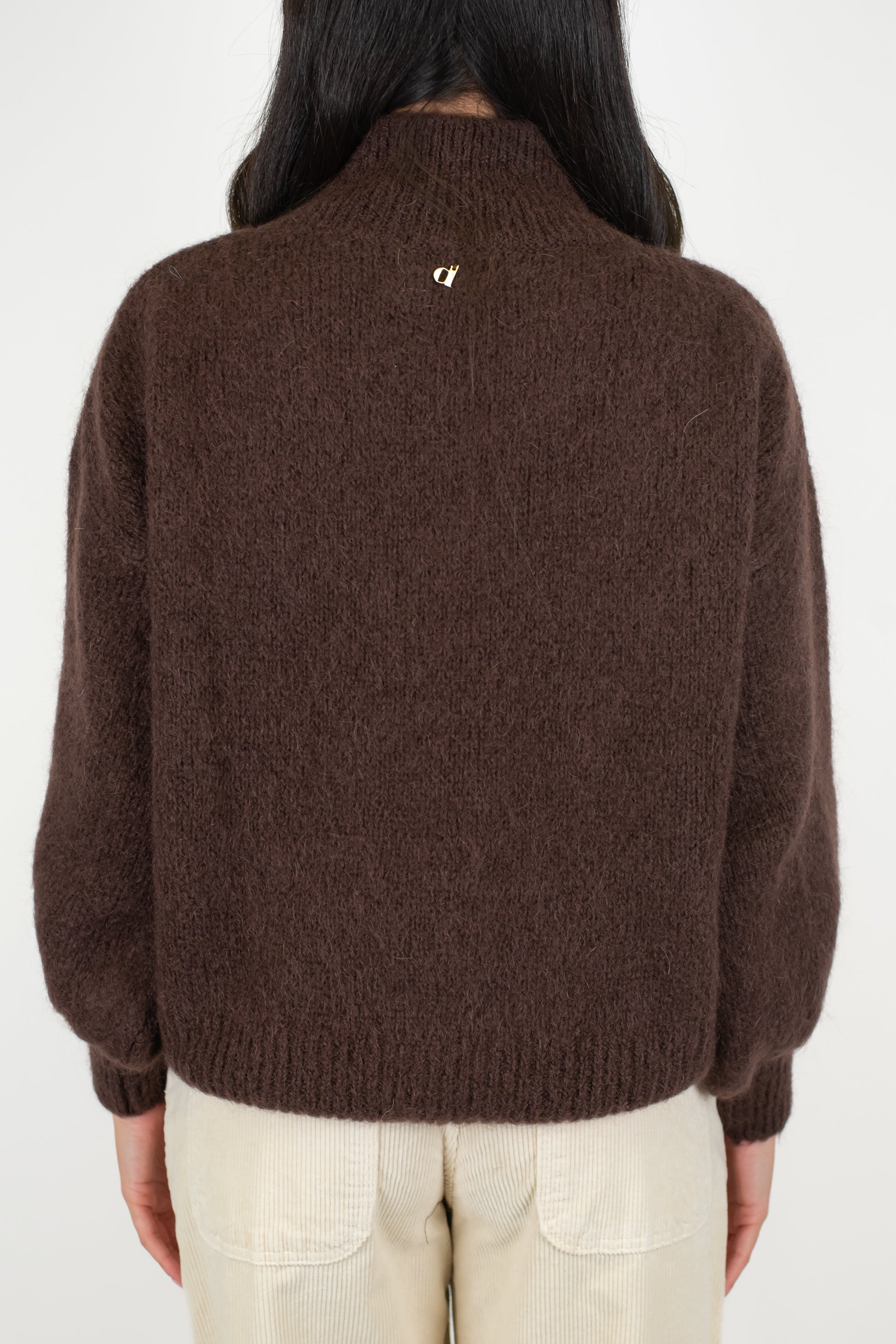 Dixie -Lupetto in lana mohair con maniche ampie