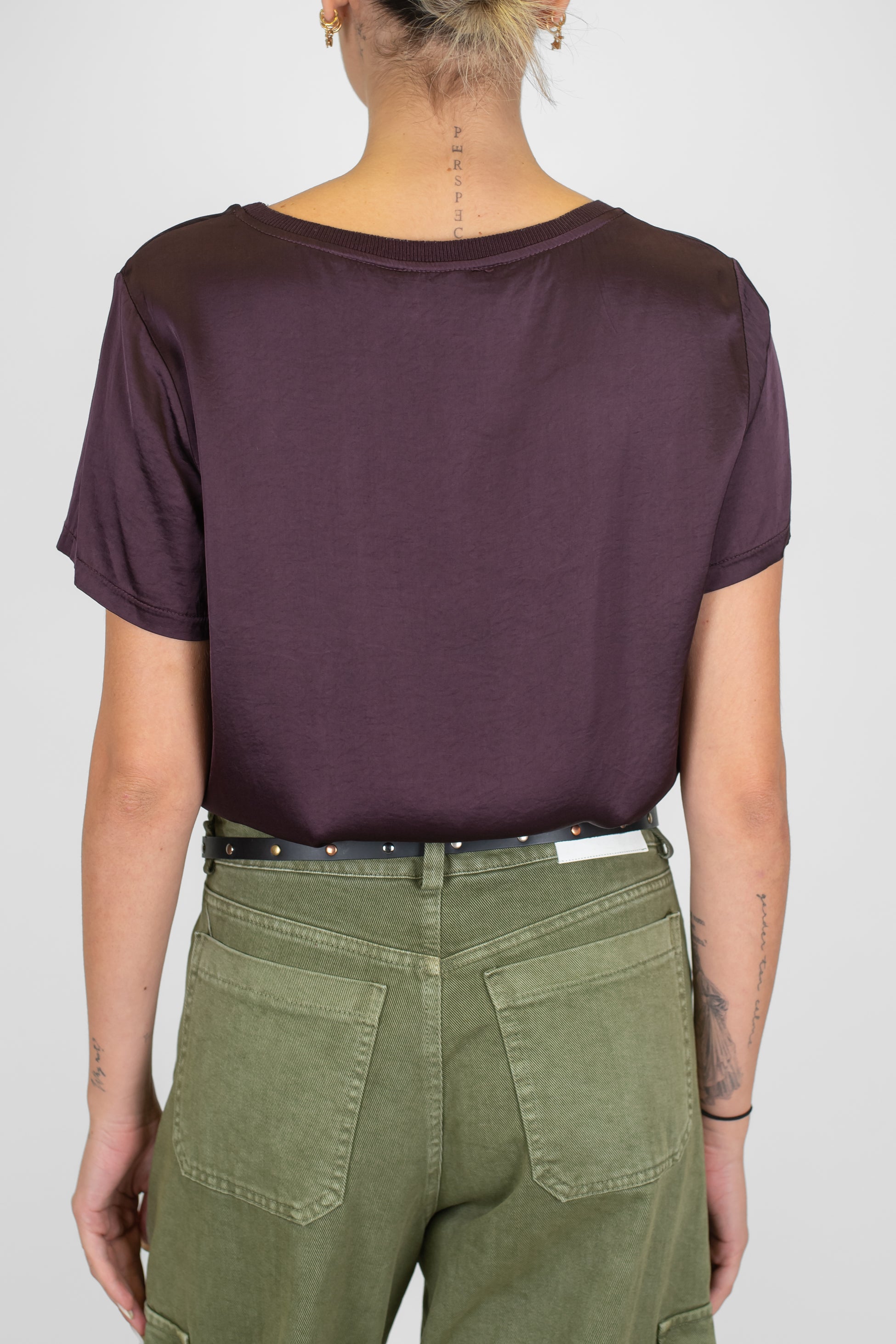 Maryley - T-shirt girocollo in viscosa