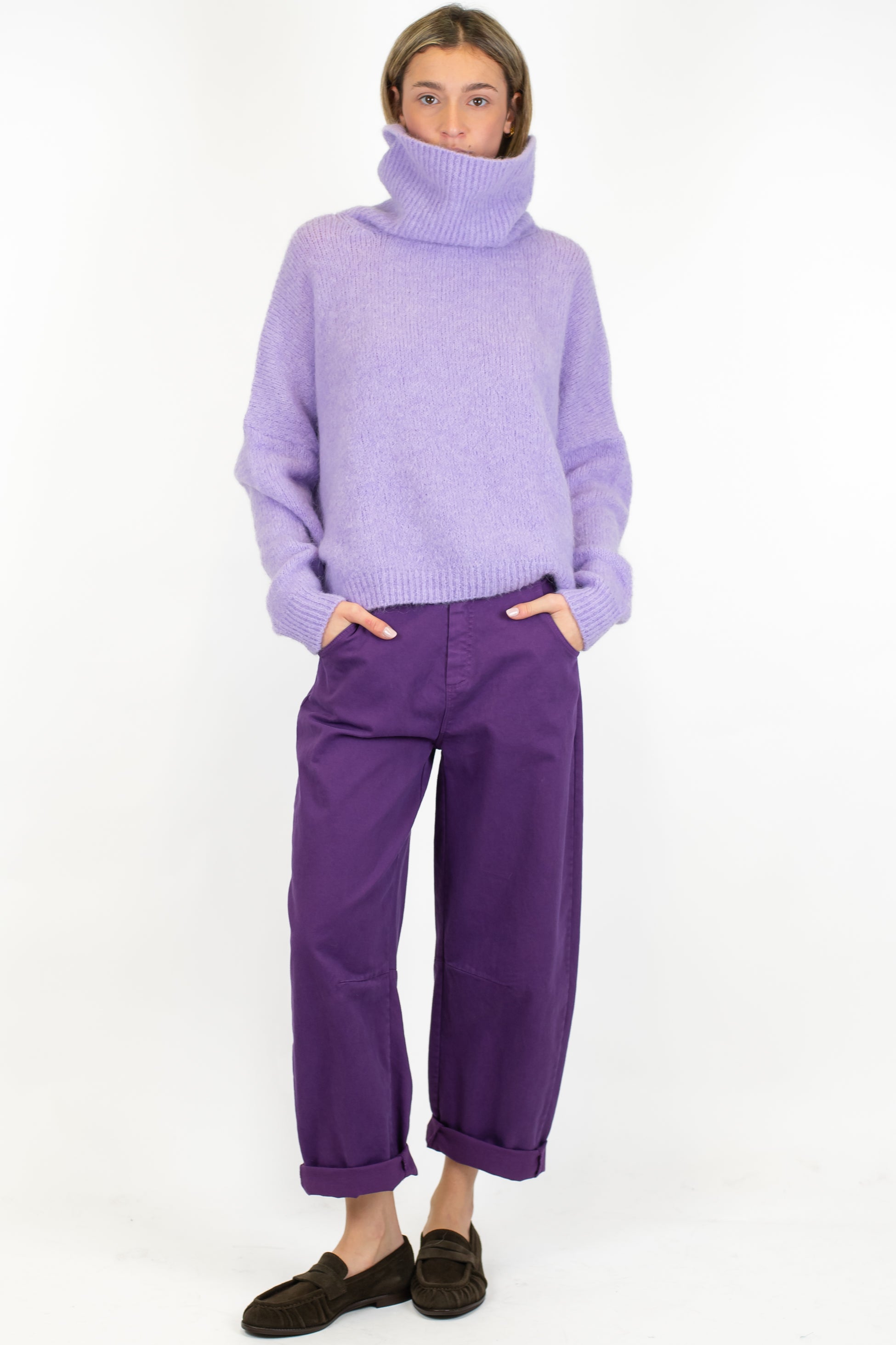 Motel - Pantalone balloon in cotone invernale