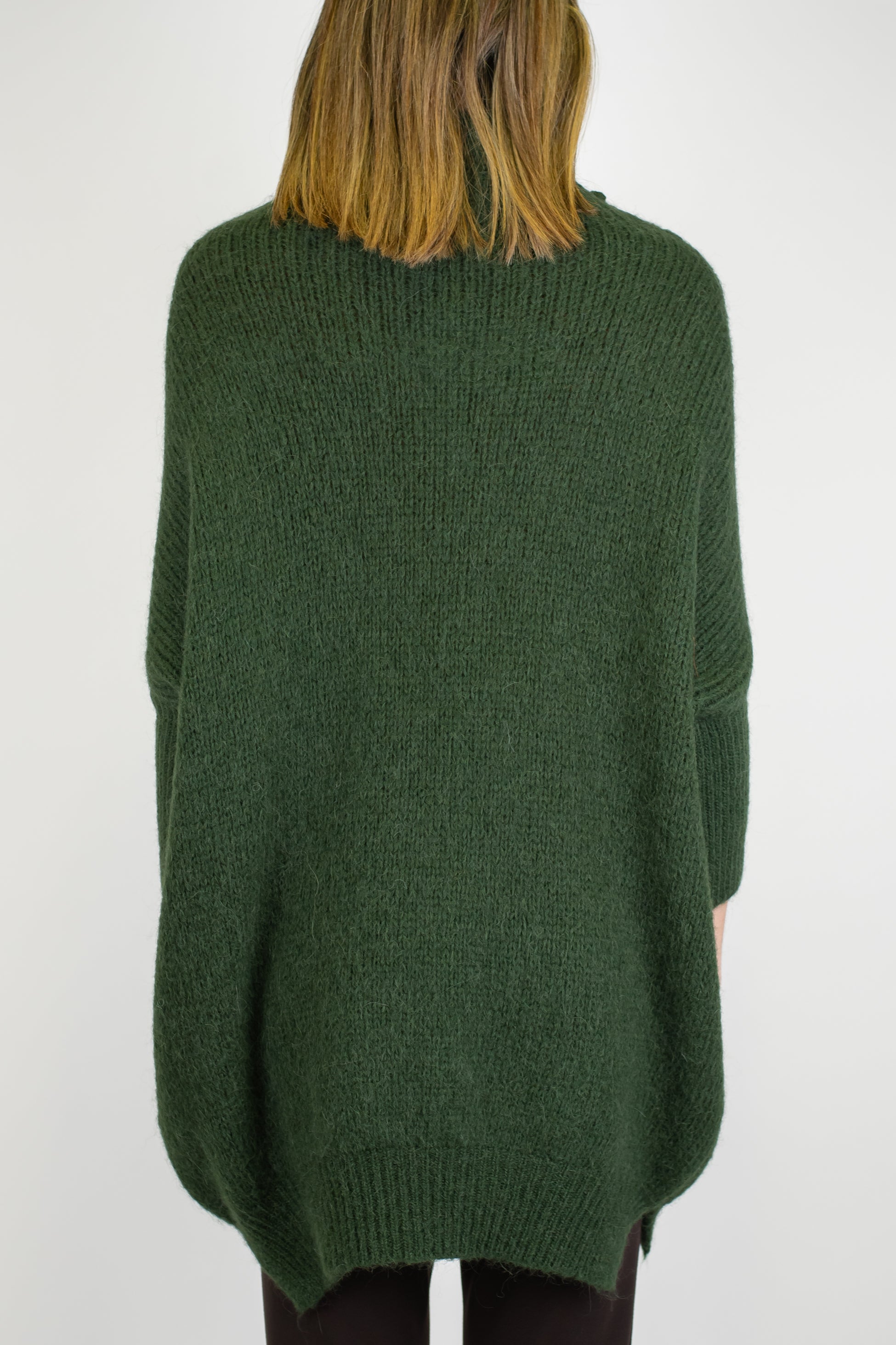 Imperial - Dolcevita over in misto lana con spacchetti laterali