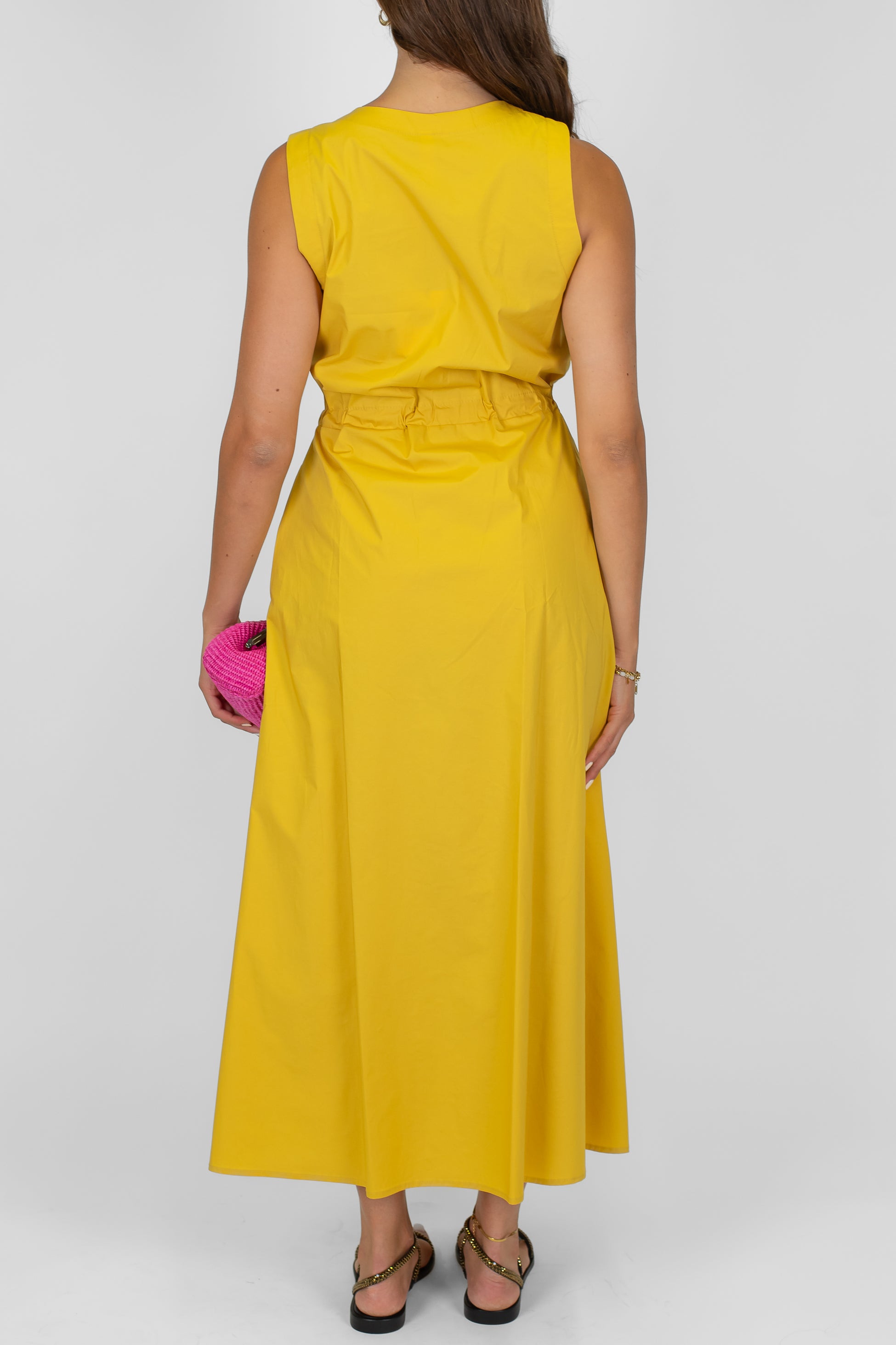 Tensione in - Abito giromaniche con coulisse in vita