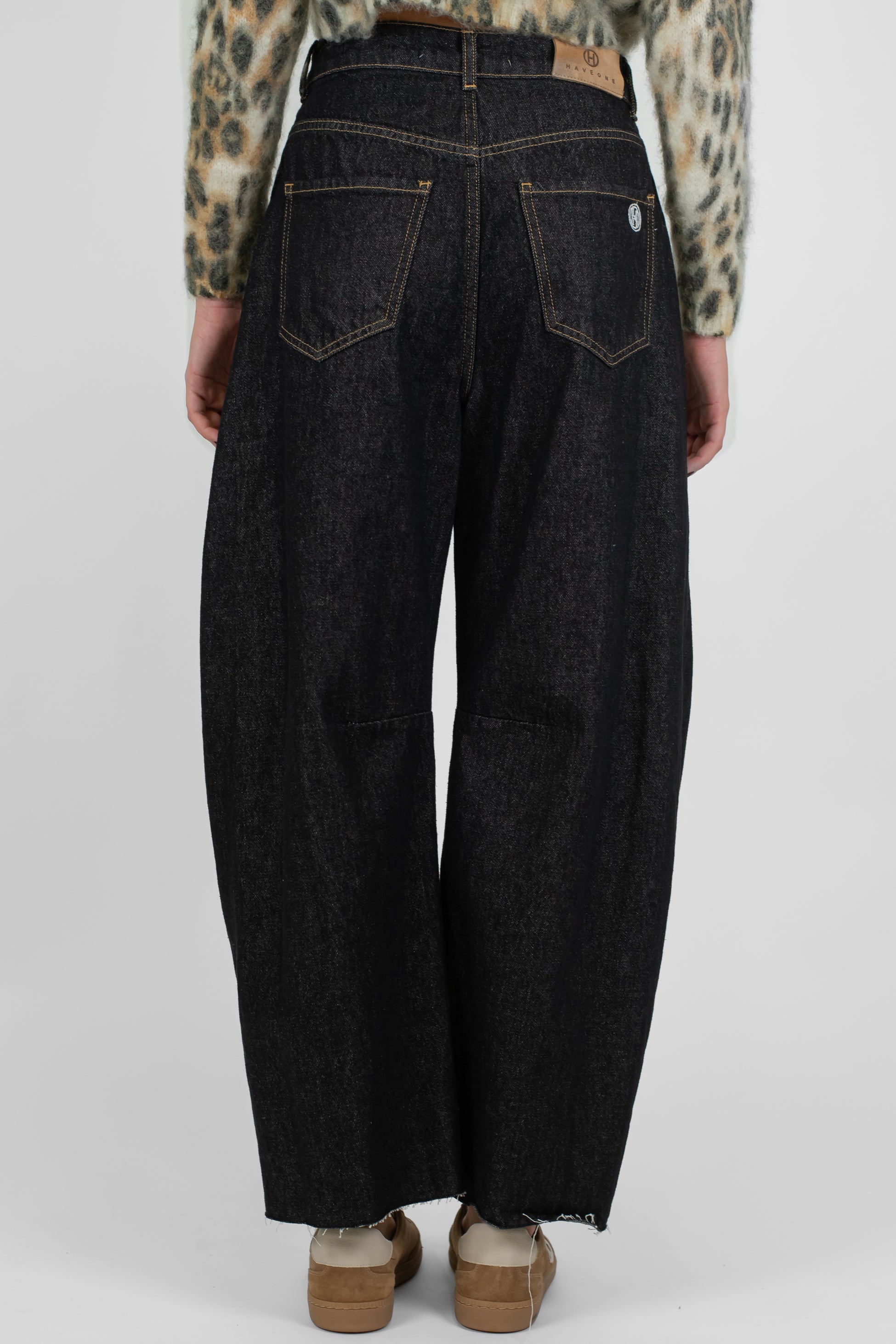 Haveone - Jeans balloon lavaggio scuro modello Barabara