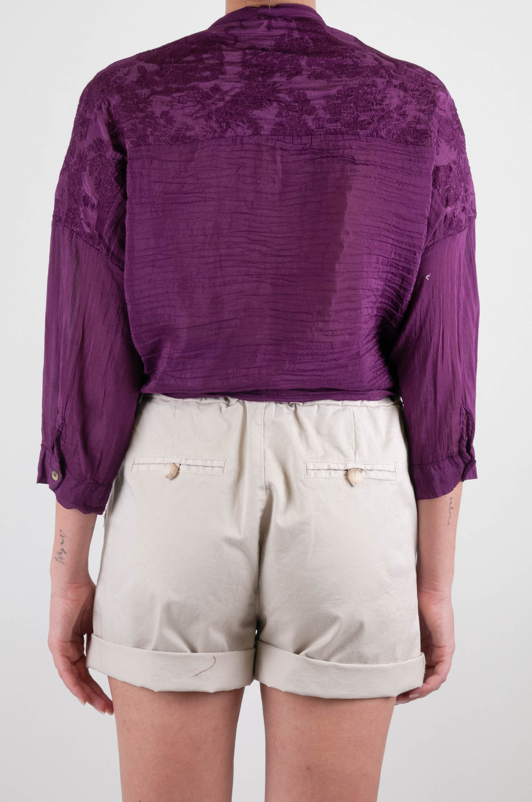 Tensione in - Camicia fantasia toile de jouy in misto seta