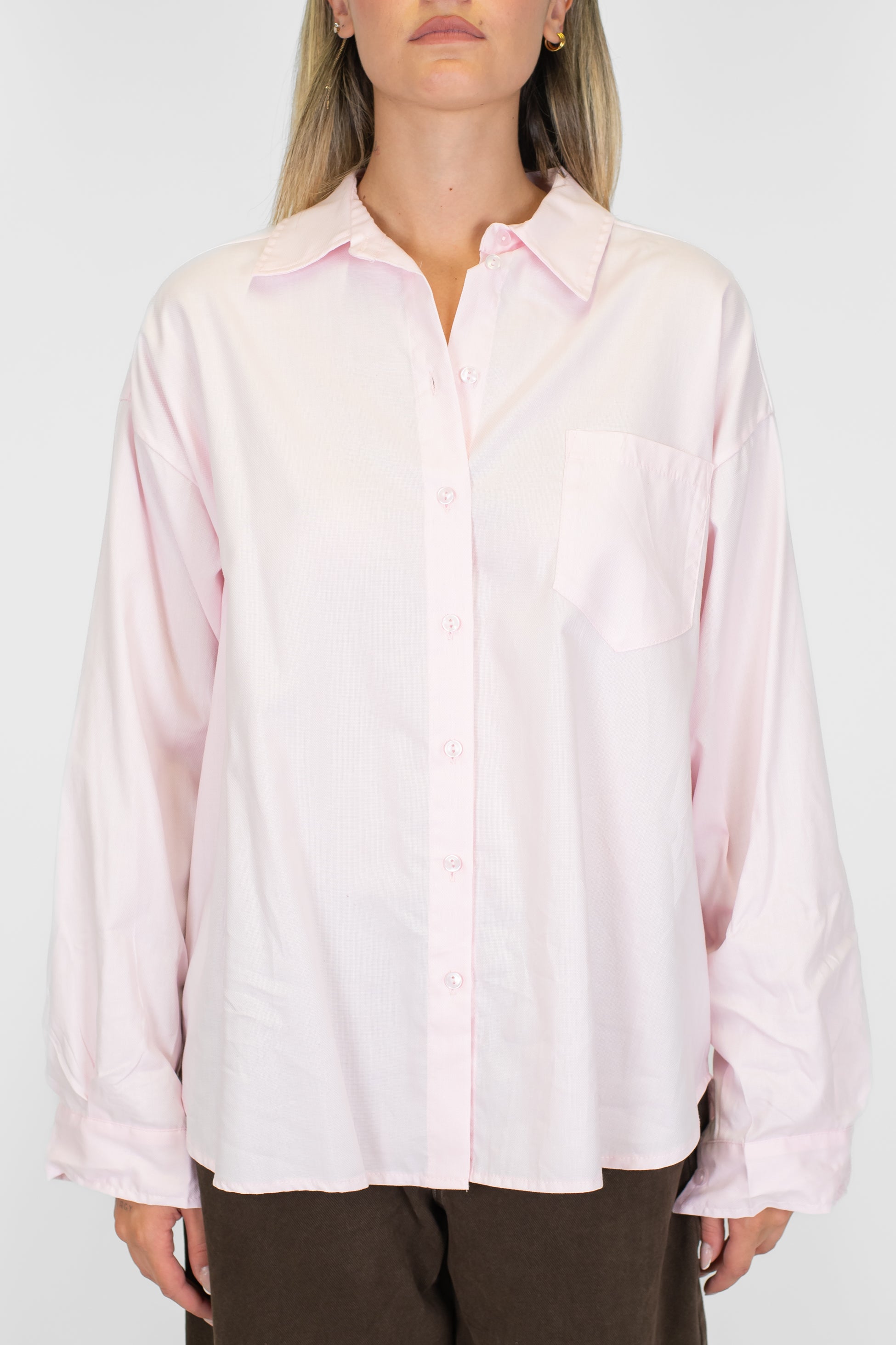 Tensione in - Camicia over con taschino sul petto