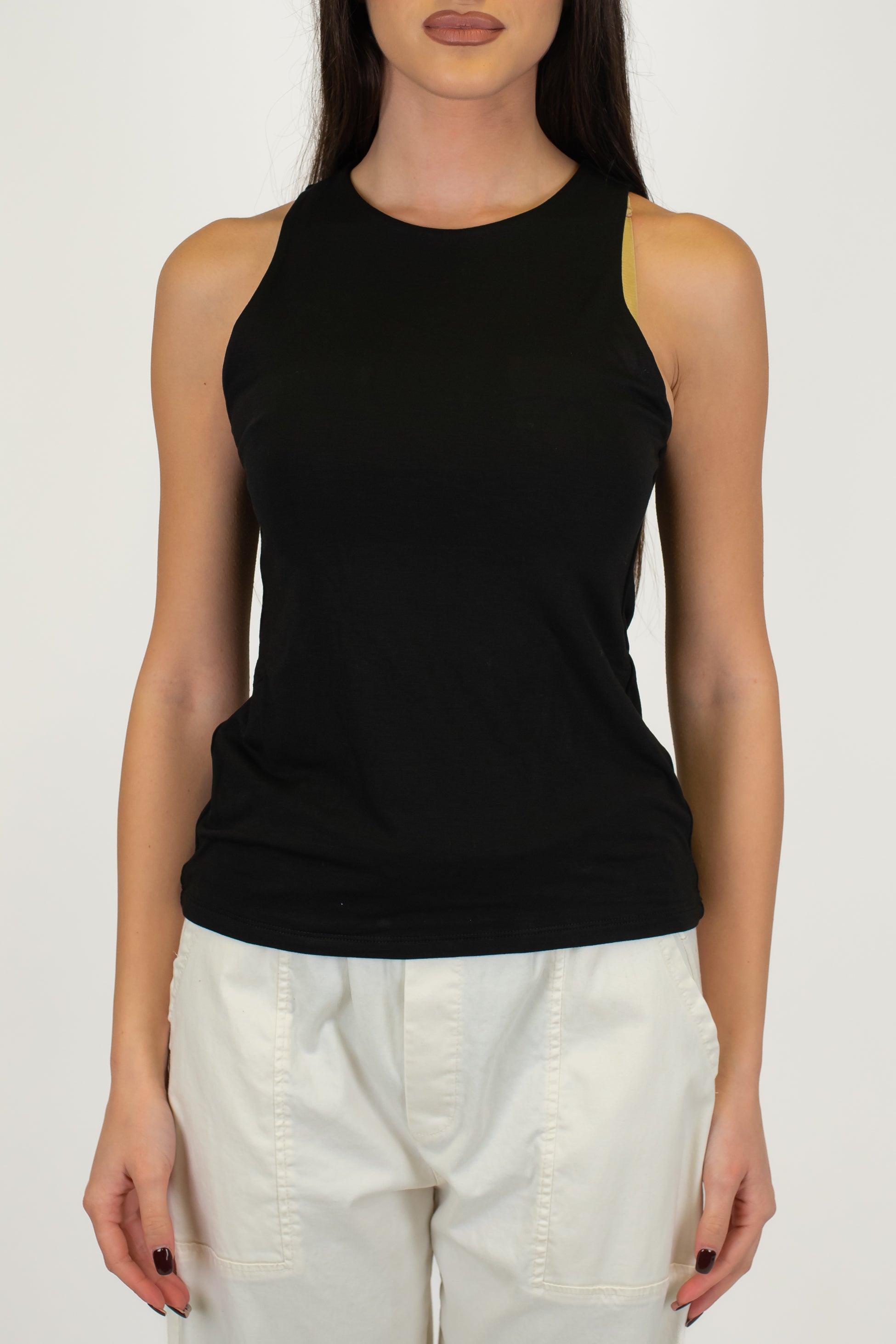 Kontatto - Canotta basic in viscosa