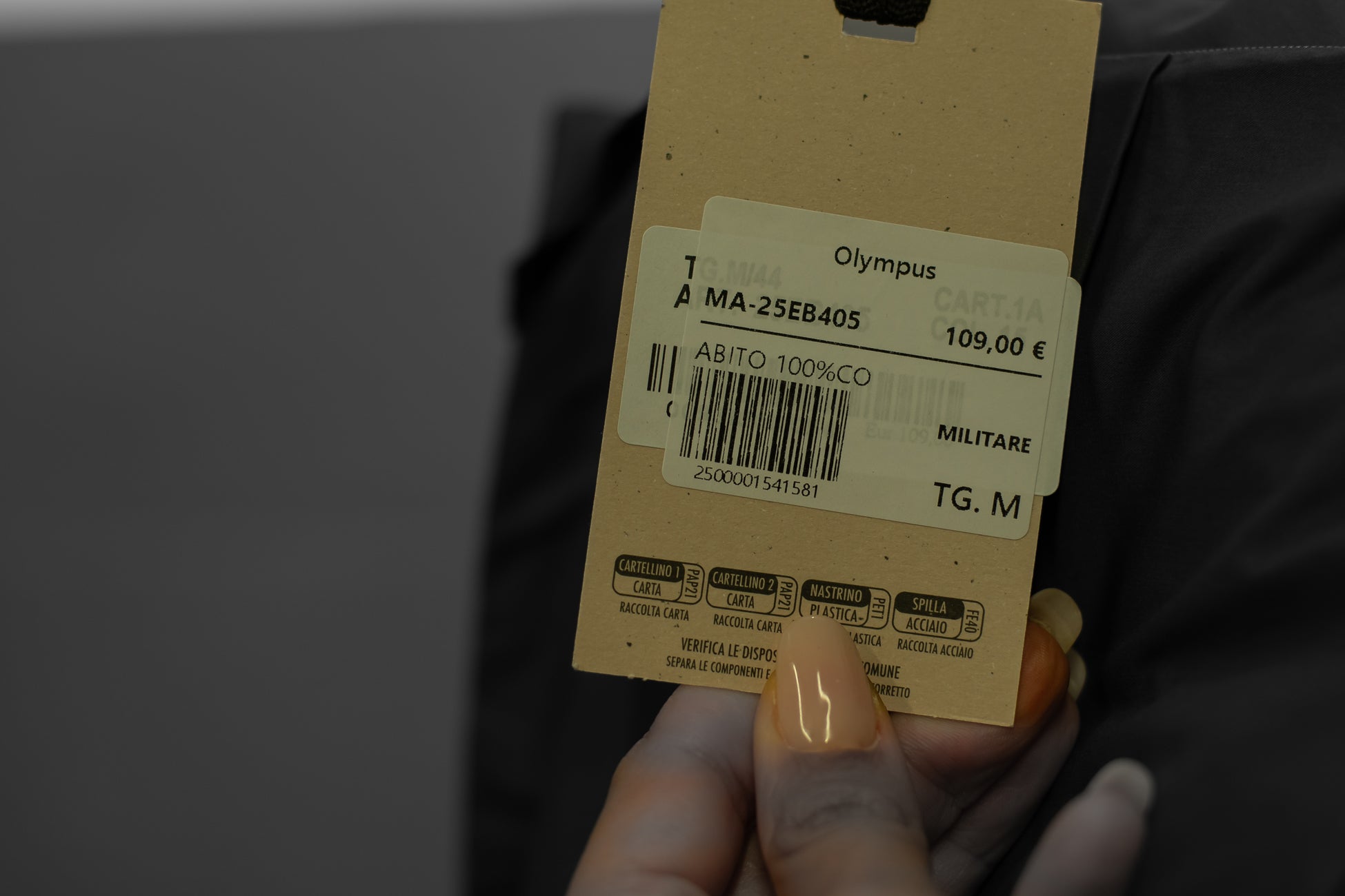 Maryley - Abito lungo a fascia in cotone chiusura al collo