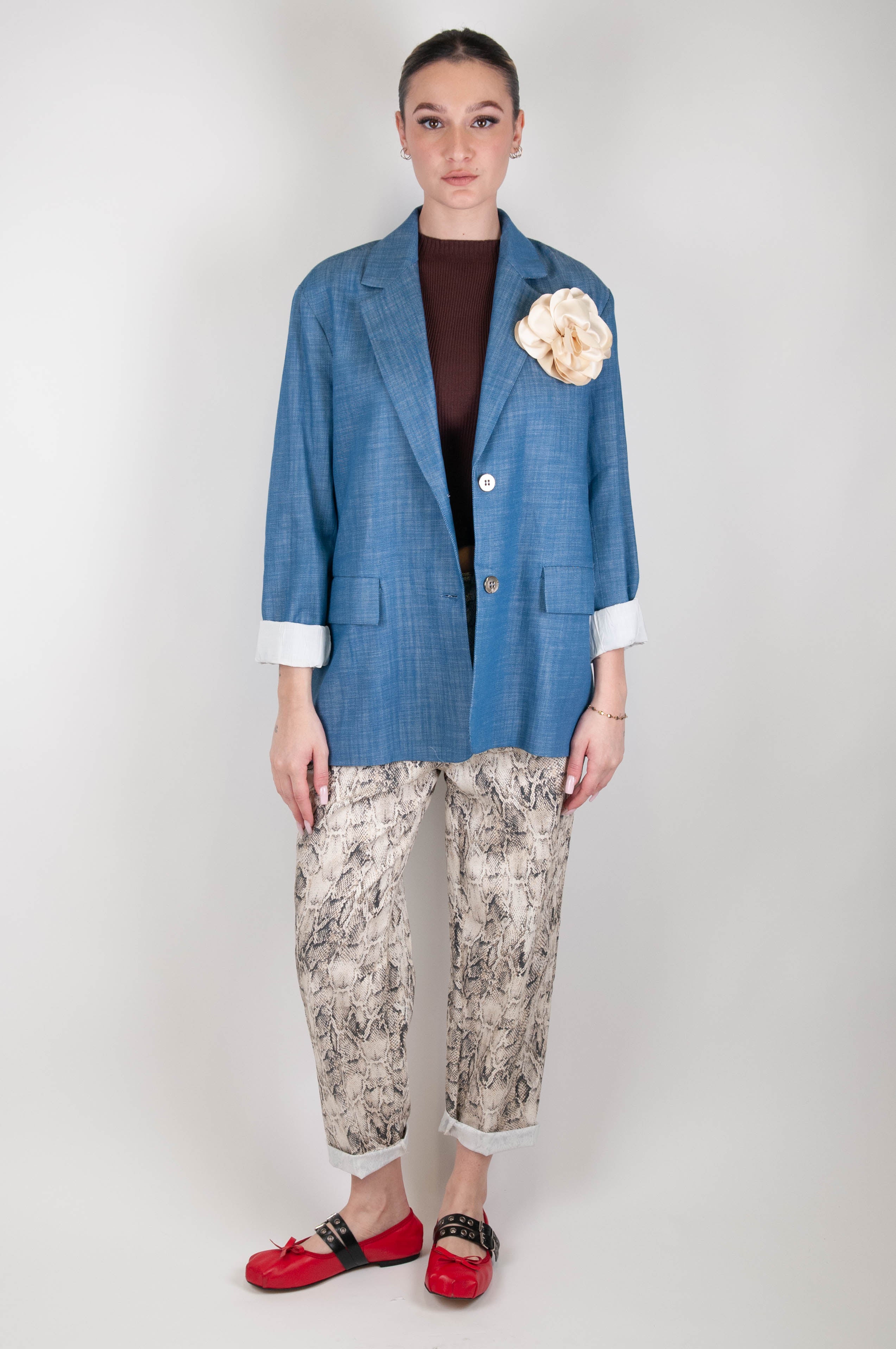 Souvenir - Pantalone fantasia animalier pitonata