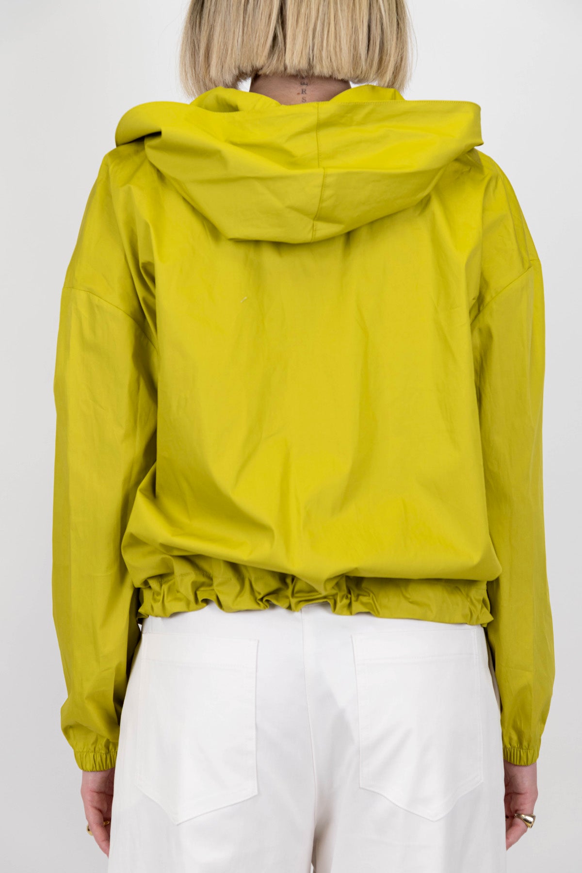 Motel - Giacca a vento con cappuccio, coulisse e chiusura zip