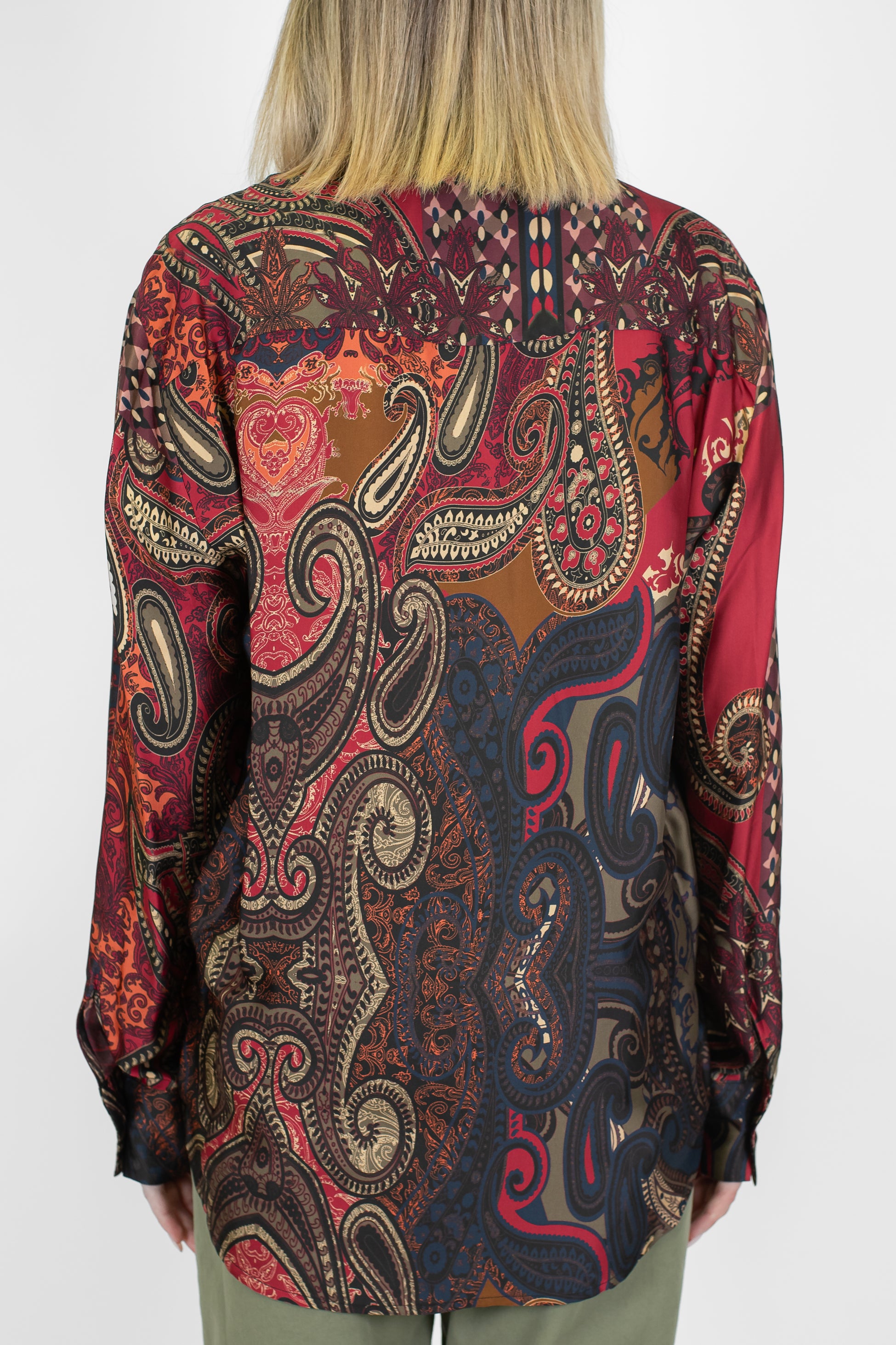 Dixie - Camicia fantasia etnica in viscosa