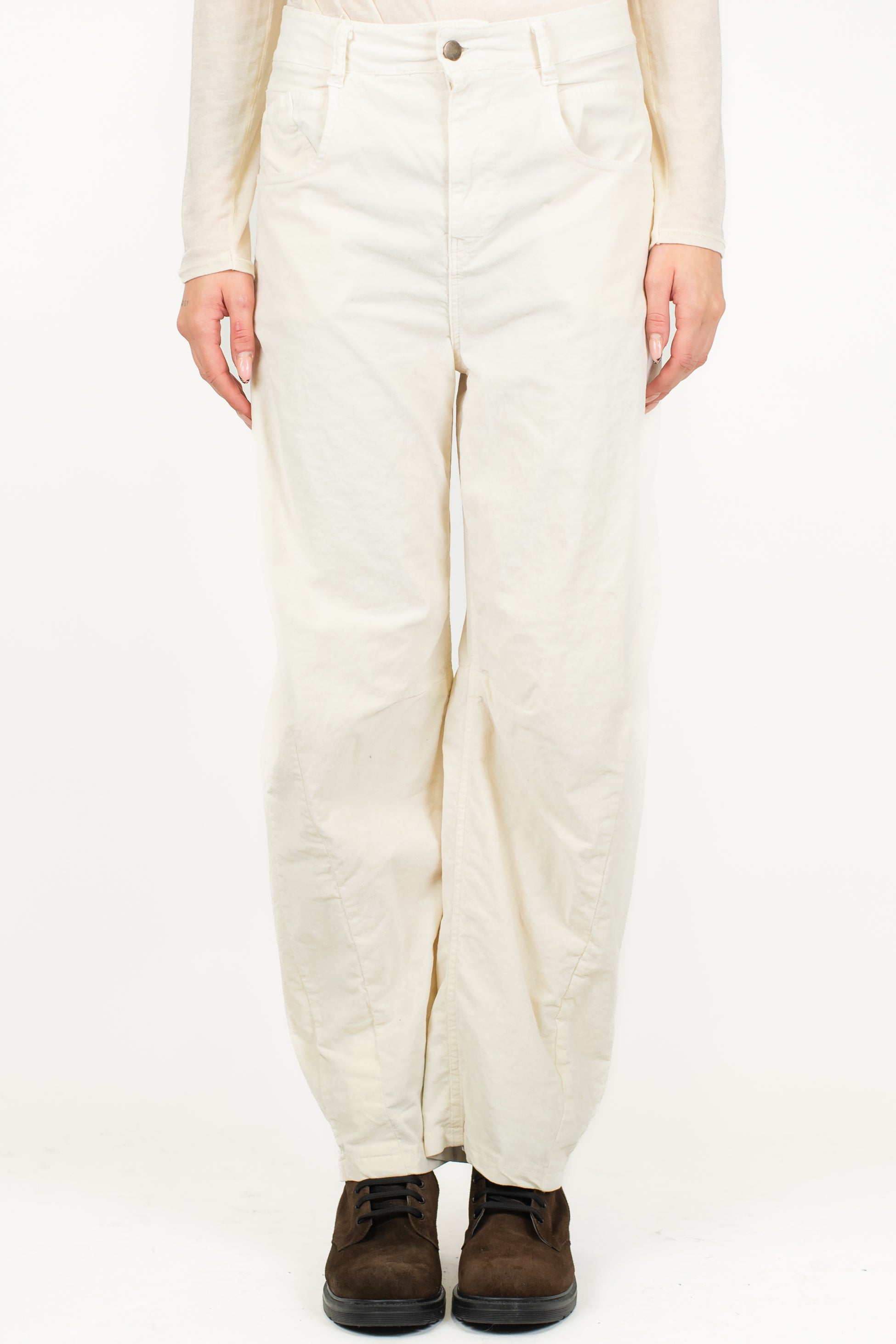 Haveone - Pantalone balloon in velluto liscio