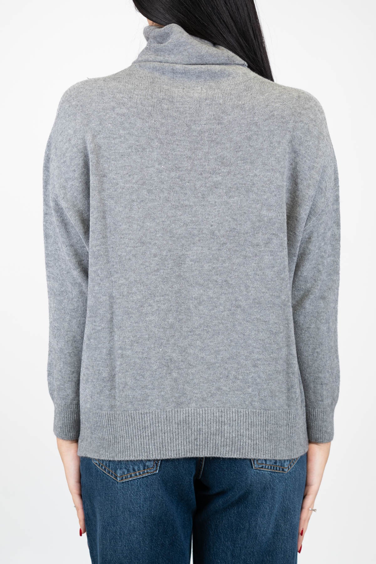 Kontatto - Maglia collo alto con spacchi