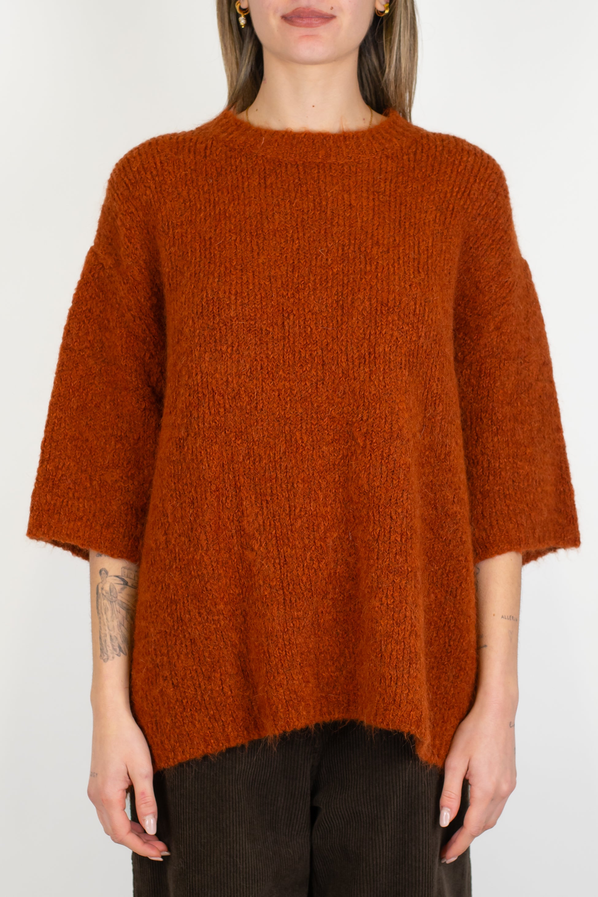 Haveone - Maglia over in mohair manica 3/4