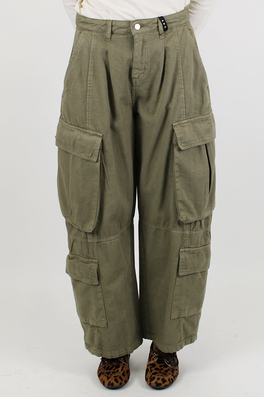 Haveone - Pantalone cargo con doppio tascone