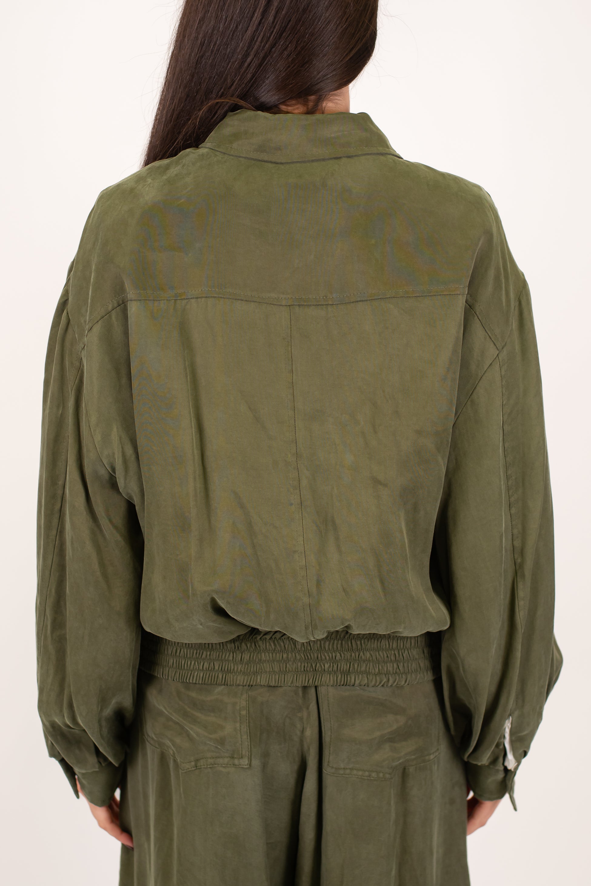 Tensione in - Bomber in lyocell effetto seta con tasconi laterali