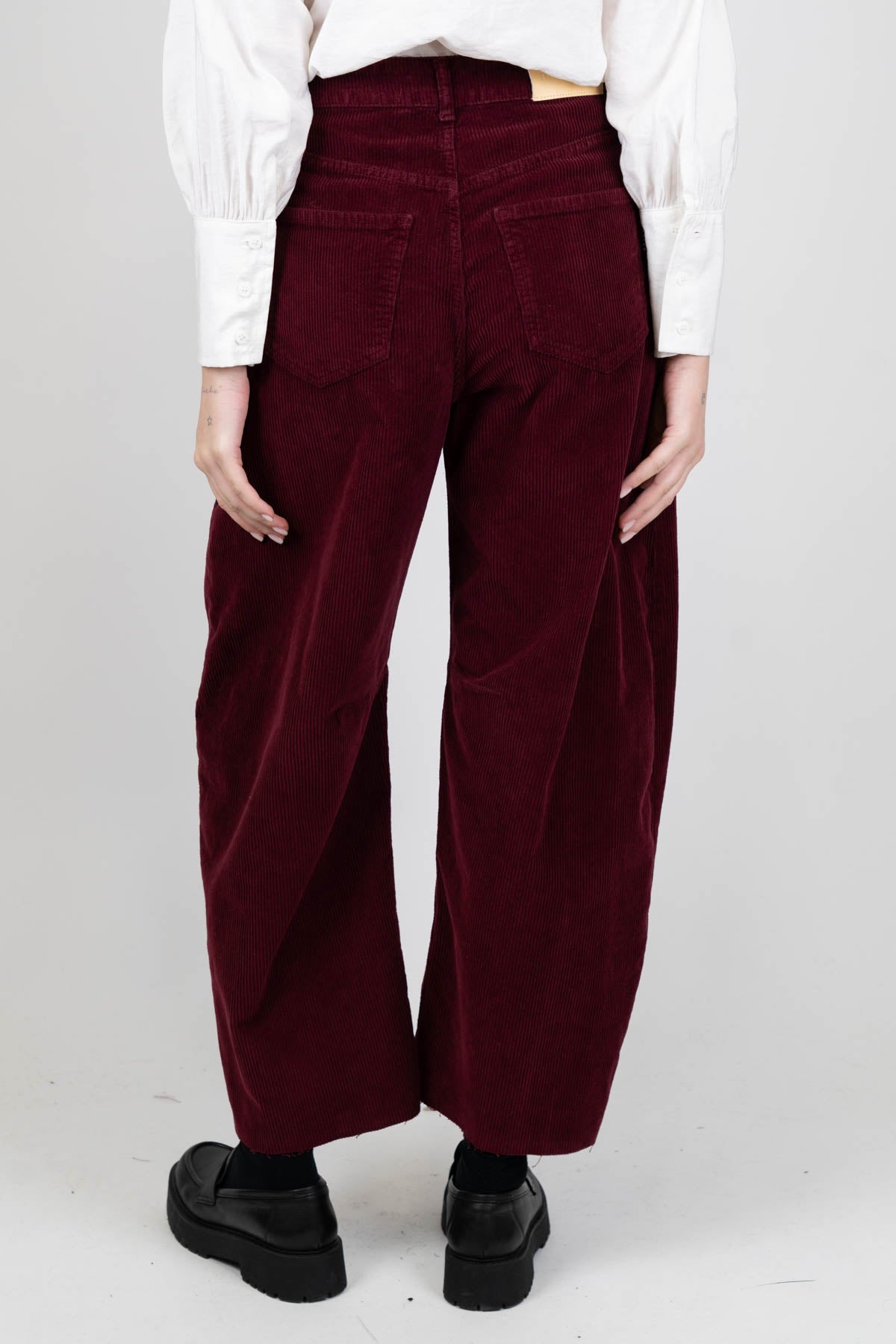 Haveone - Pantalone balloon in velluto millerighe modello Barbara