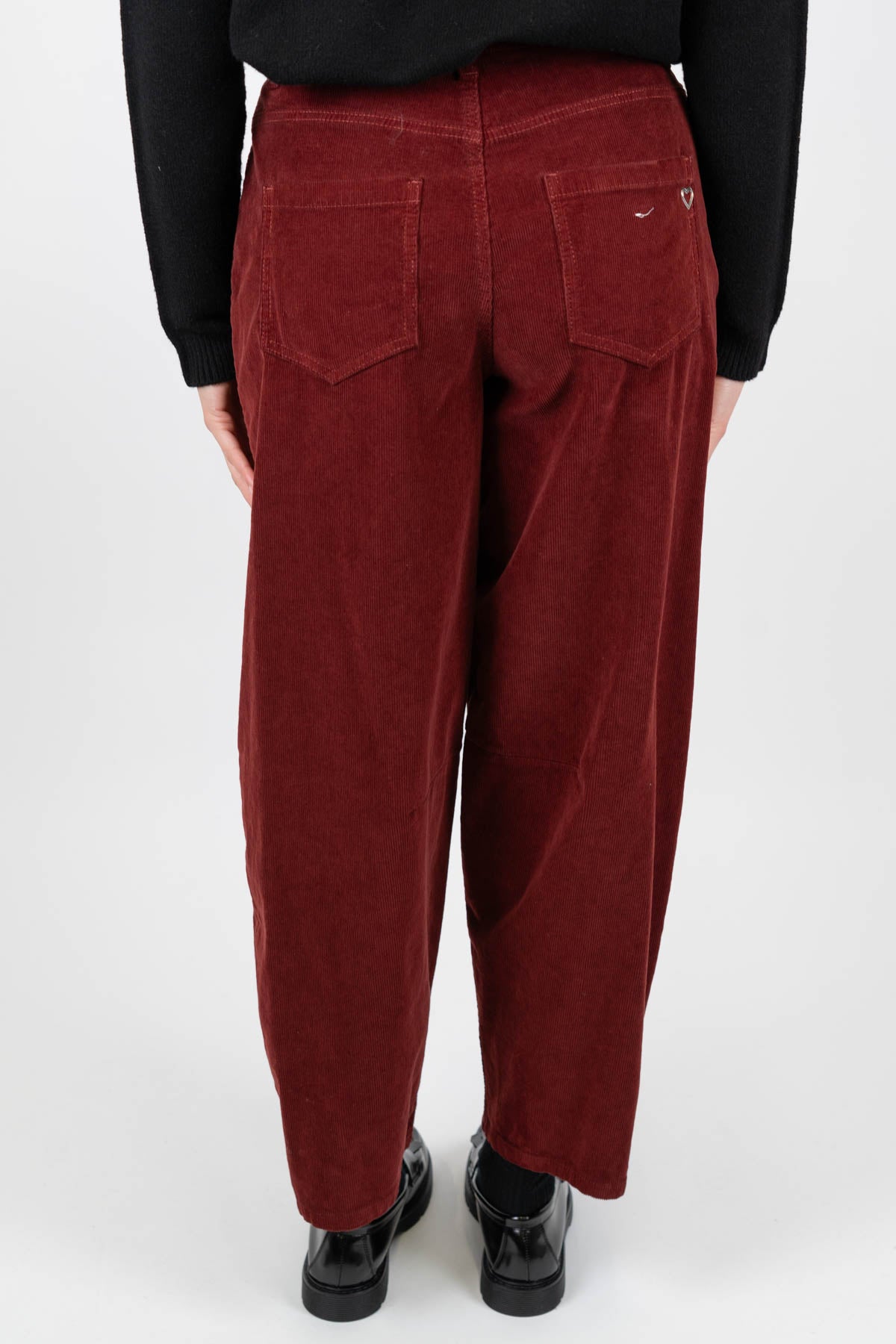 Please - Pantalone regular millerighe in velluto