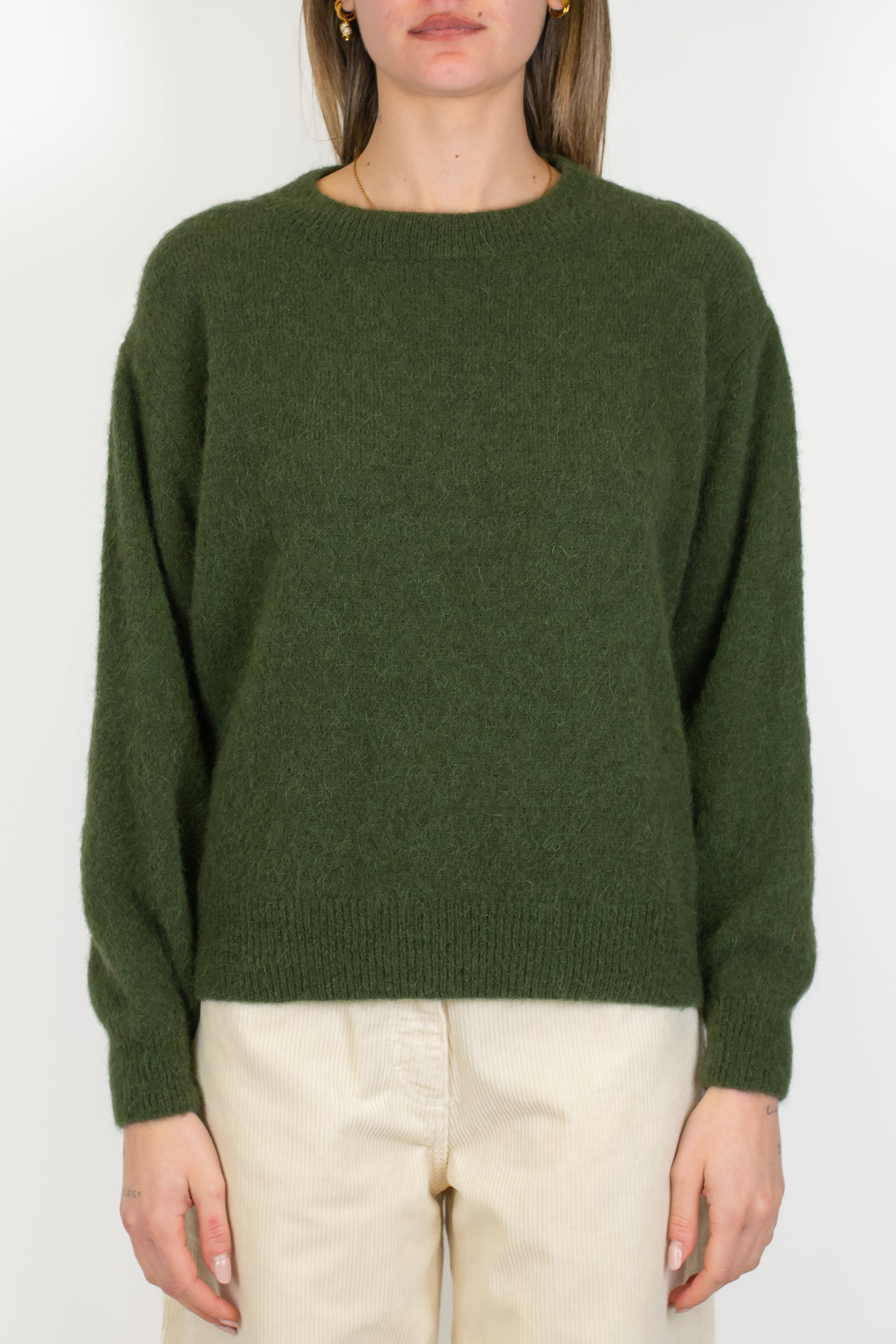 Imperial - Maglia girocollo a scatola in misto lana