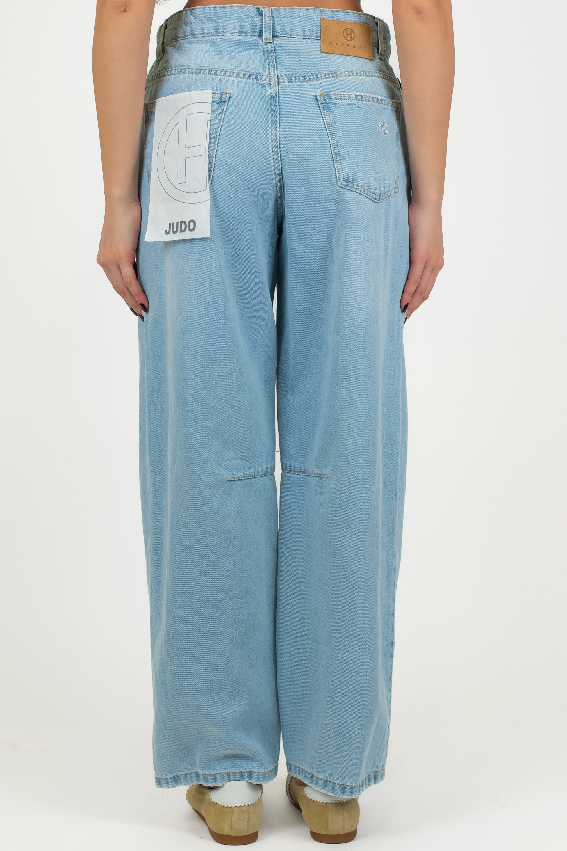 Haveone - Jeans balloon lavaggio chiaro modello Judo