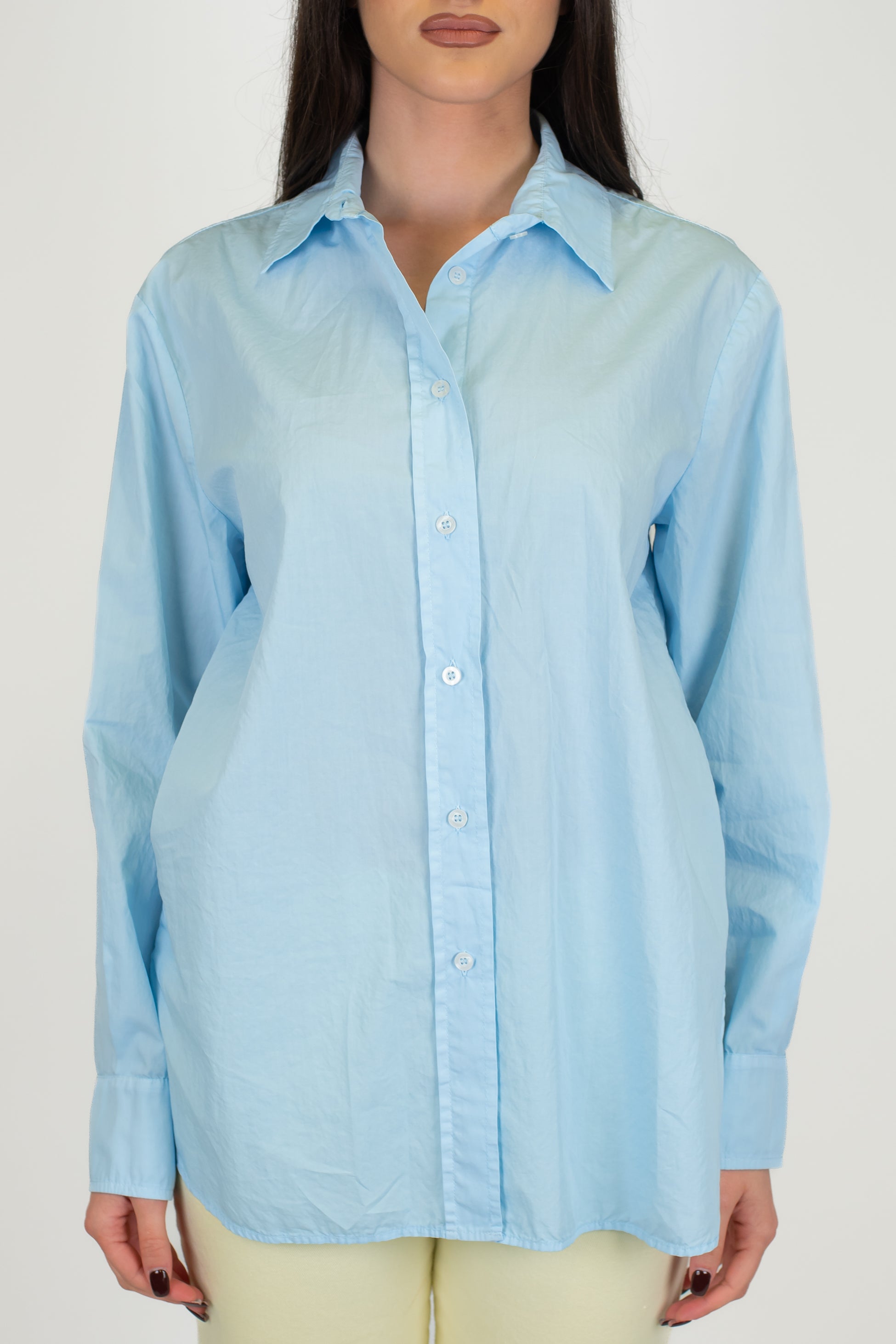 Motel - Camicia over tinta unita