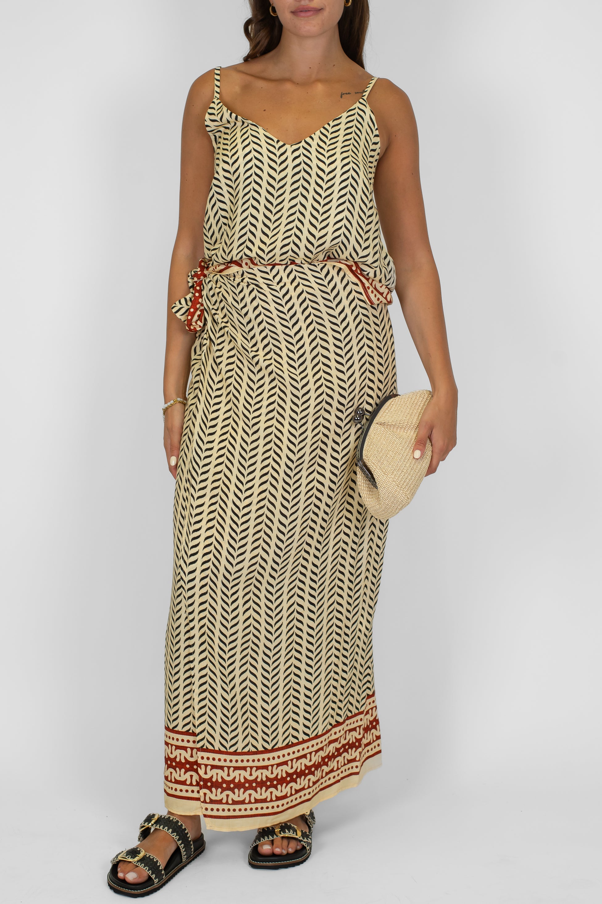 Haveone - Top fantasia con bretelle regolabili