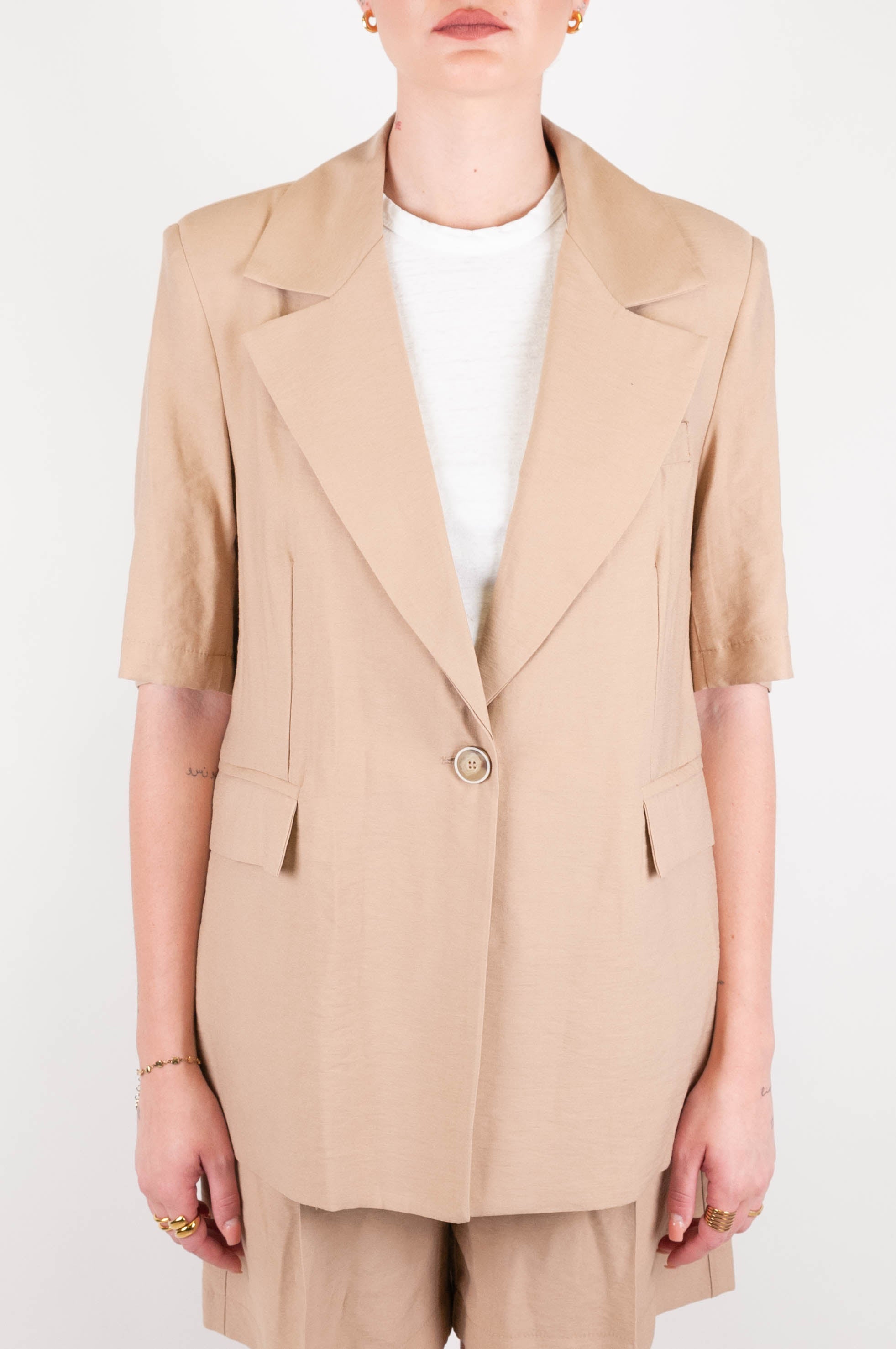 Maryley - Giacca mezza manica con chiusura ad un bottone