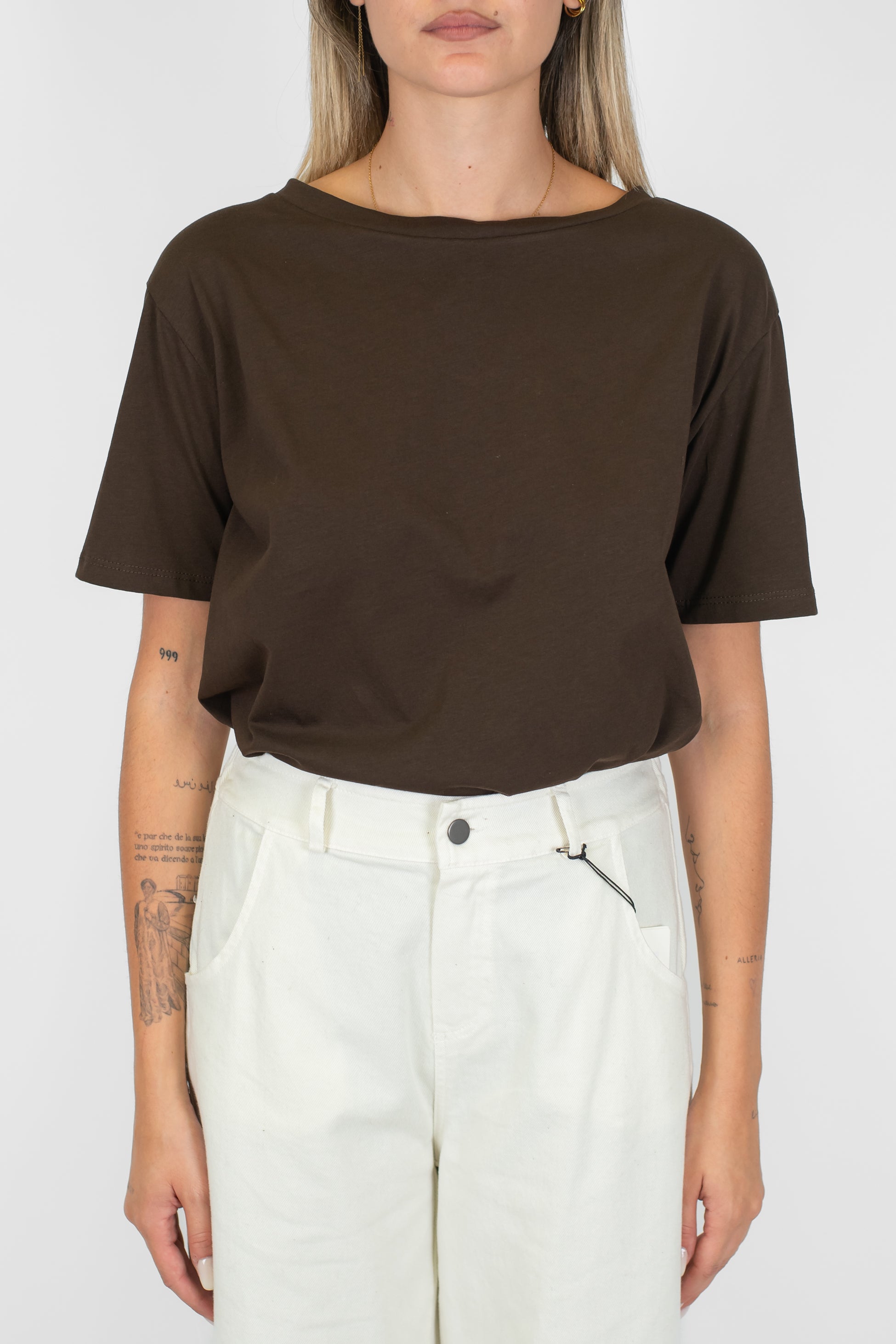 Tensione in - T-shirt girocollo over