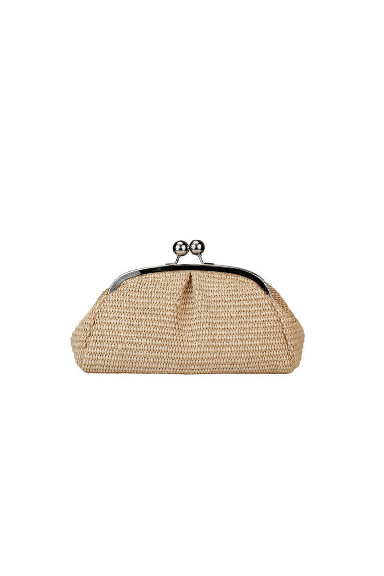Clutch piccola in rafia