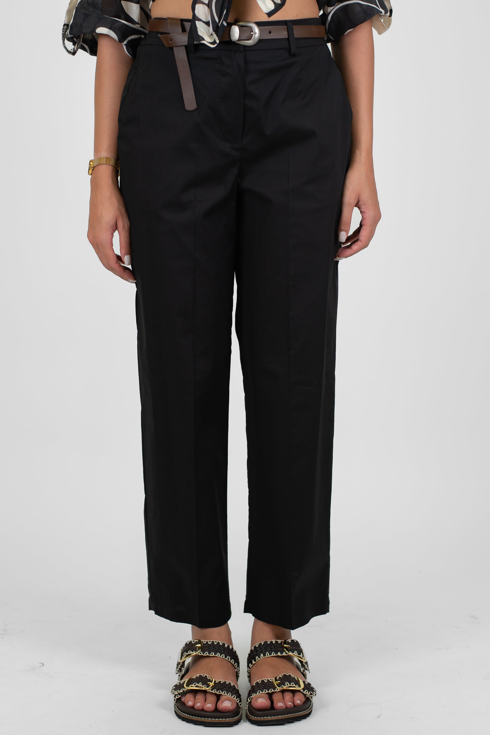 Tensione in - Pantalone regoular chino in tela paracadute