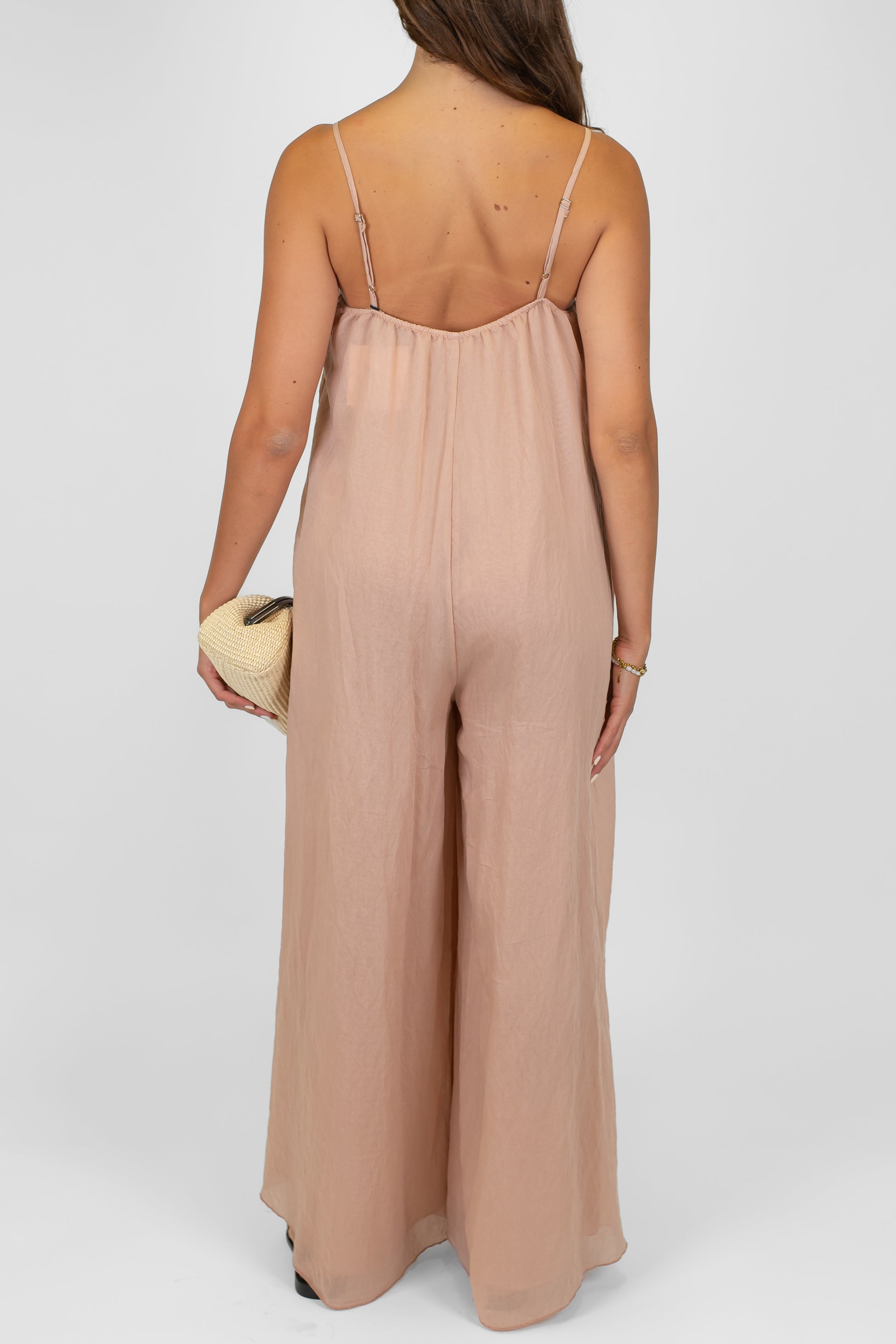 Tensione in - Tuta in lyocell con bretelle regolabili