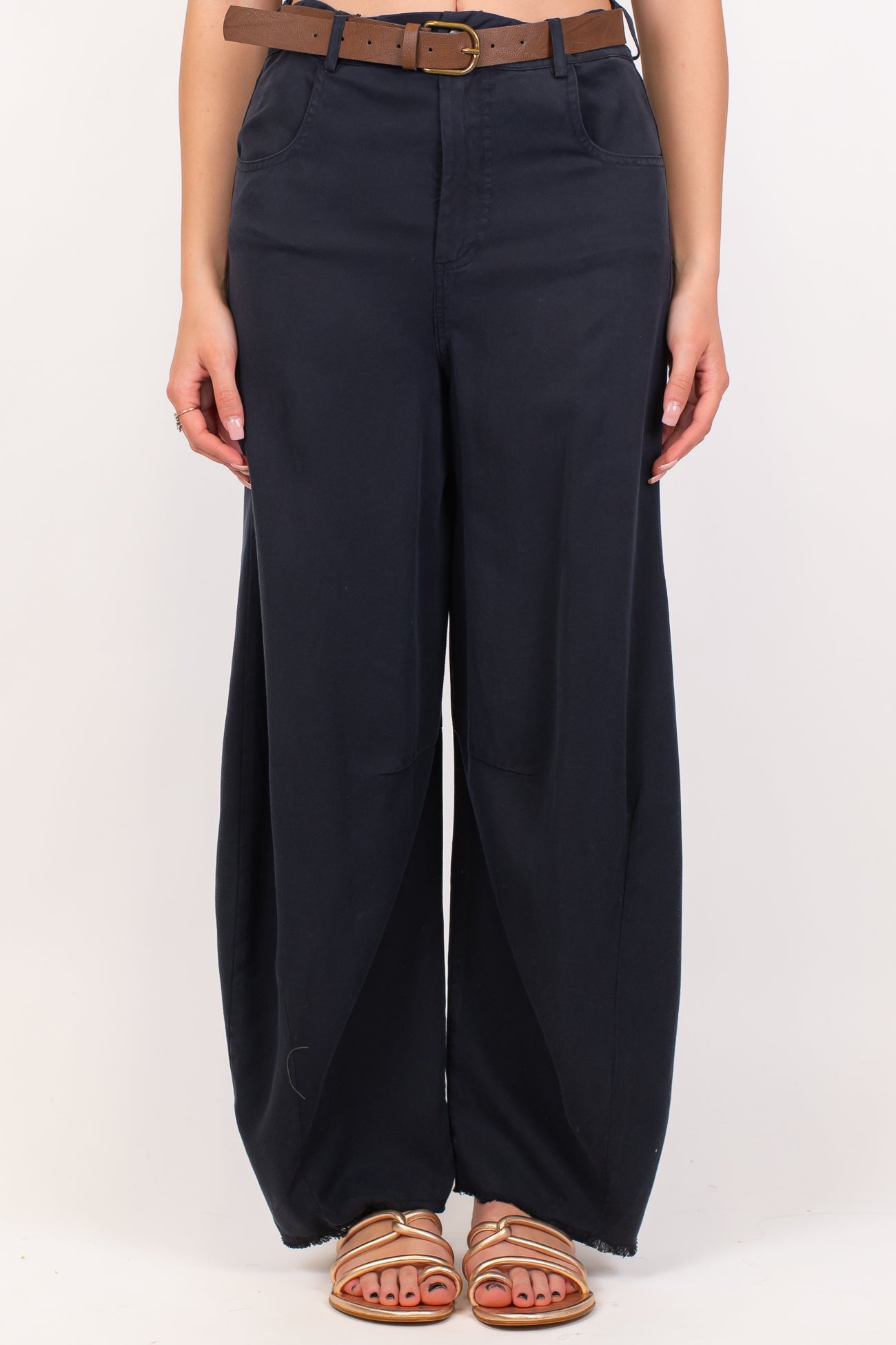 Tensione in - Pantalone balloon in cupro lyocell