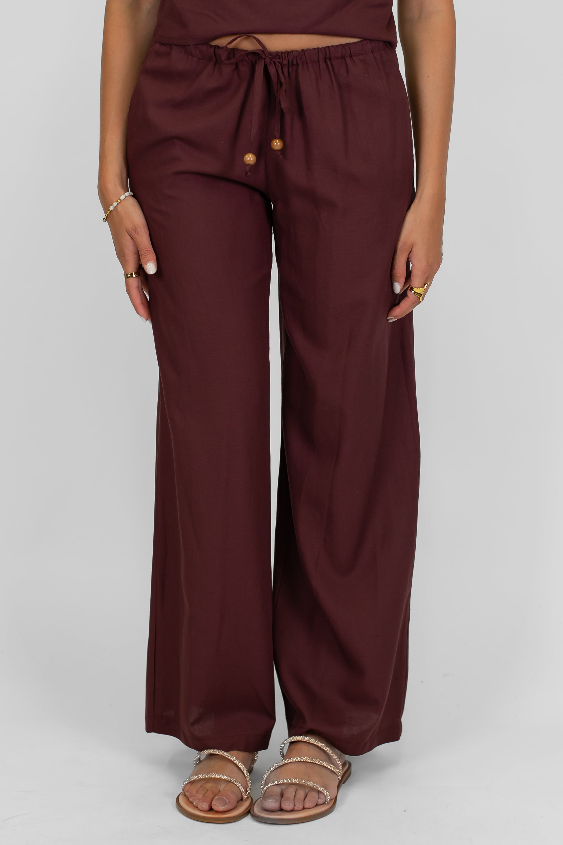 Tensione in - Coordinato pantalone e top a fascia