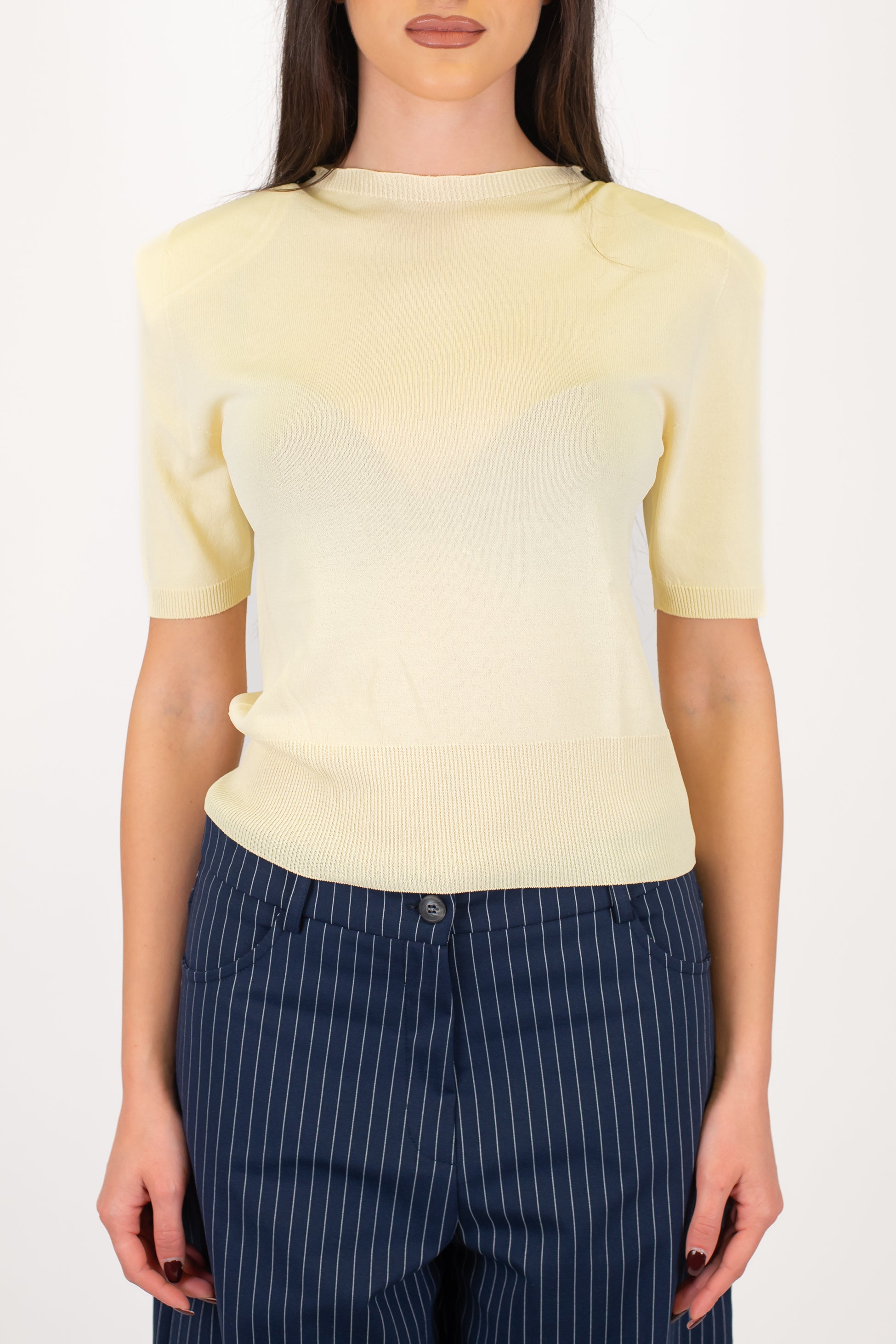 Maryley - Maglia mezza manica in viscosa leggera con spalline