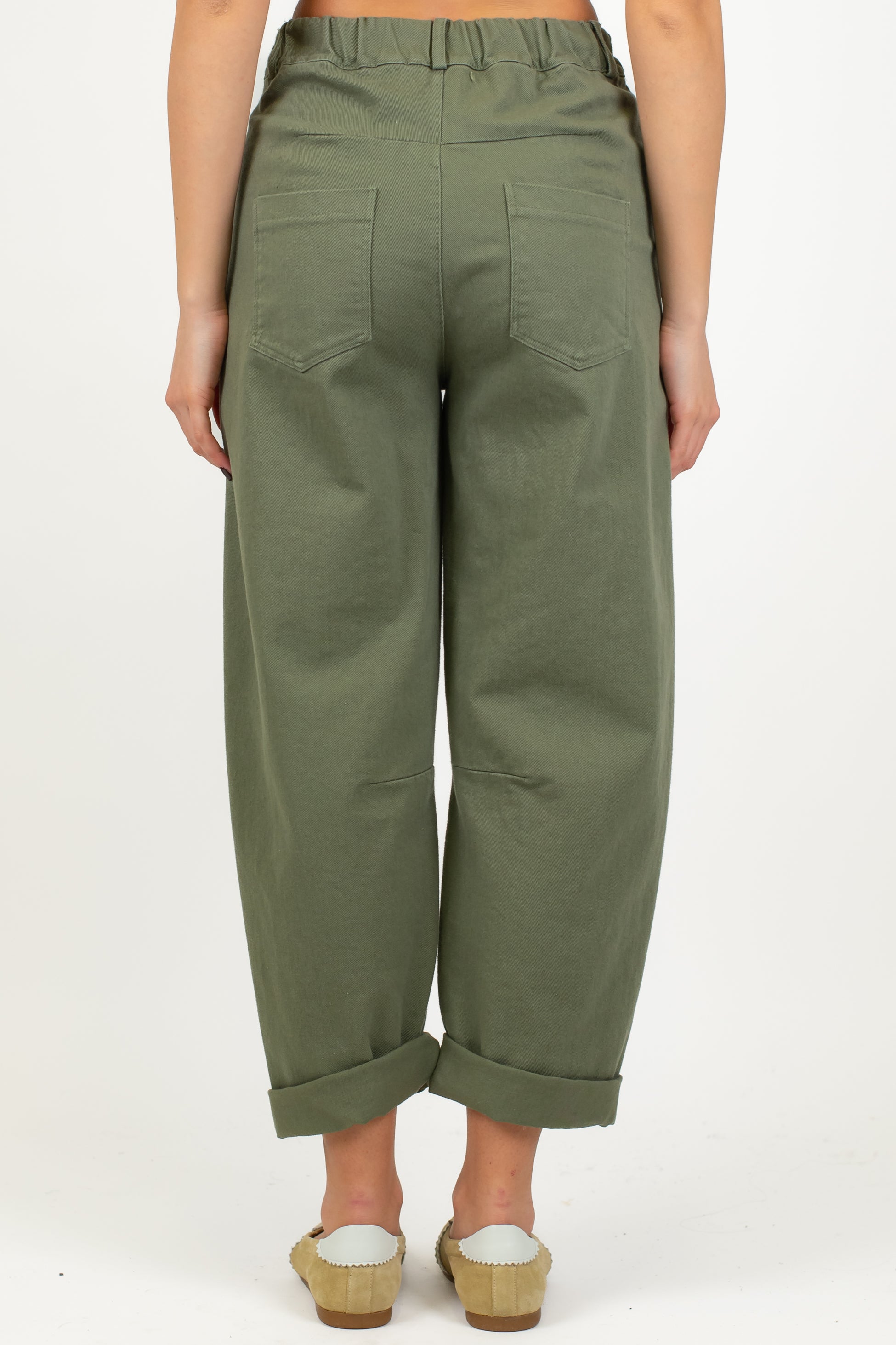 Tensione in - Pantalone balloon in denim colorato