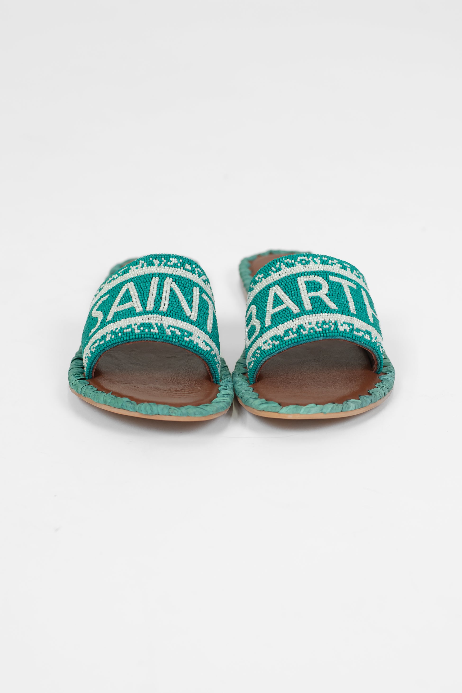 Mosaic - Ciabattina con fascia decorata da perline